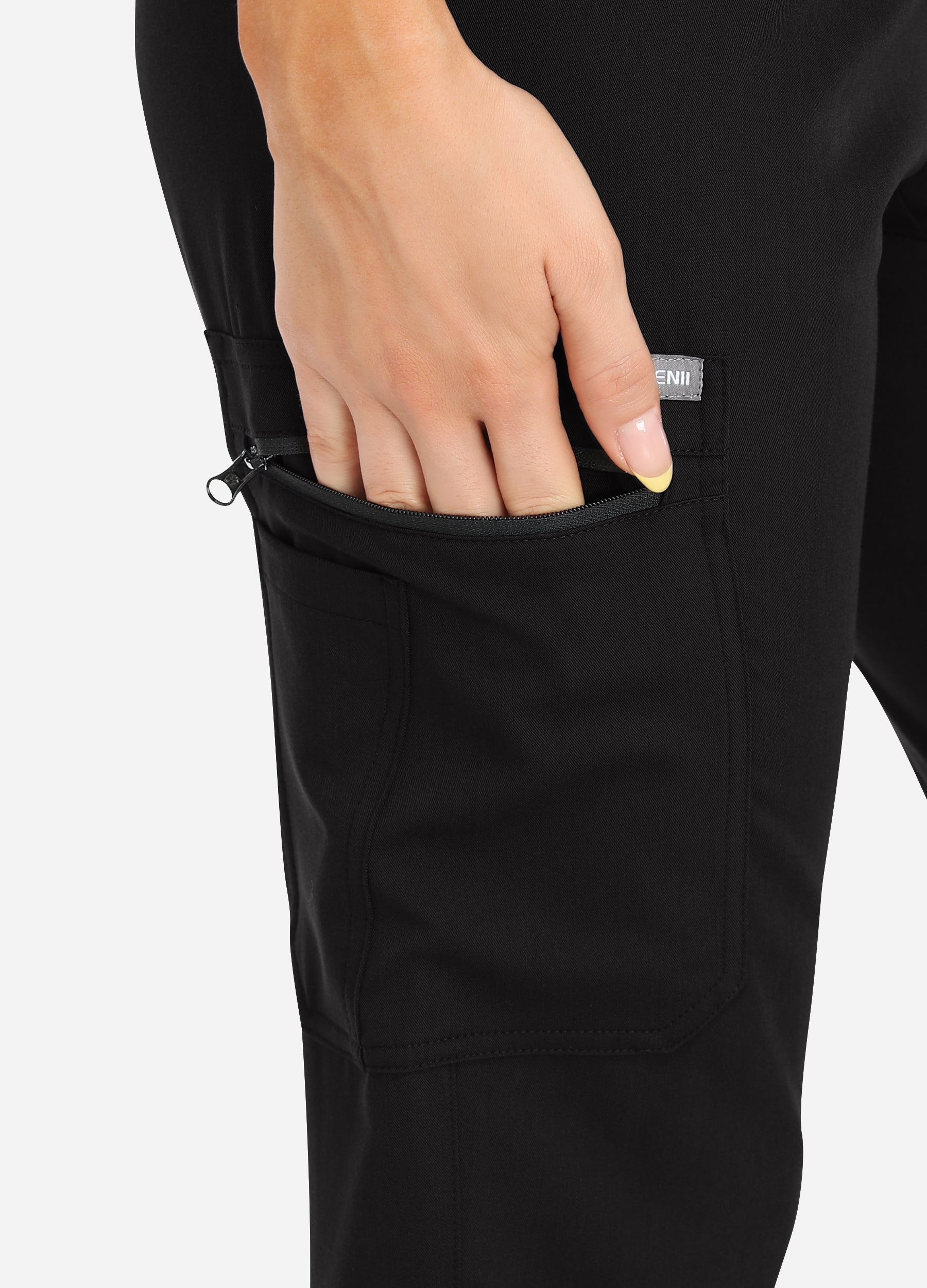 Pantaloni da jogging da donna per il tempo libero Scrub a 4 tasche