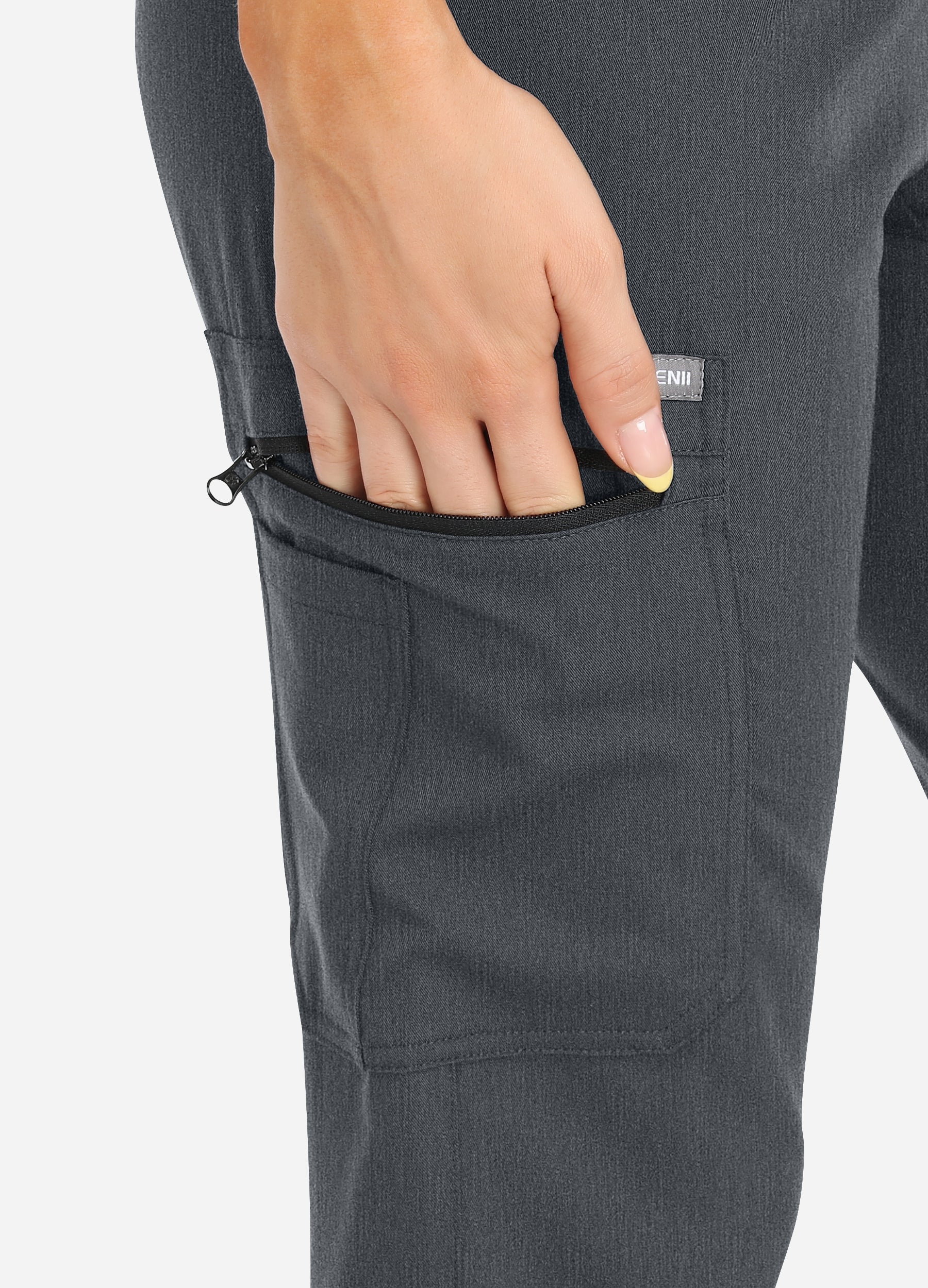 Pantaloni da jogging da donna per il tempo libero Scrub a 4 tasche