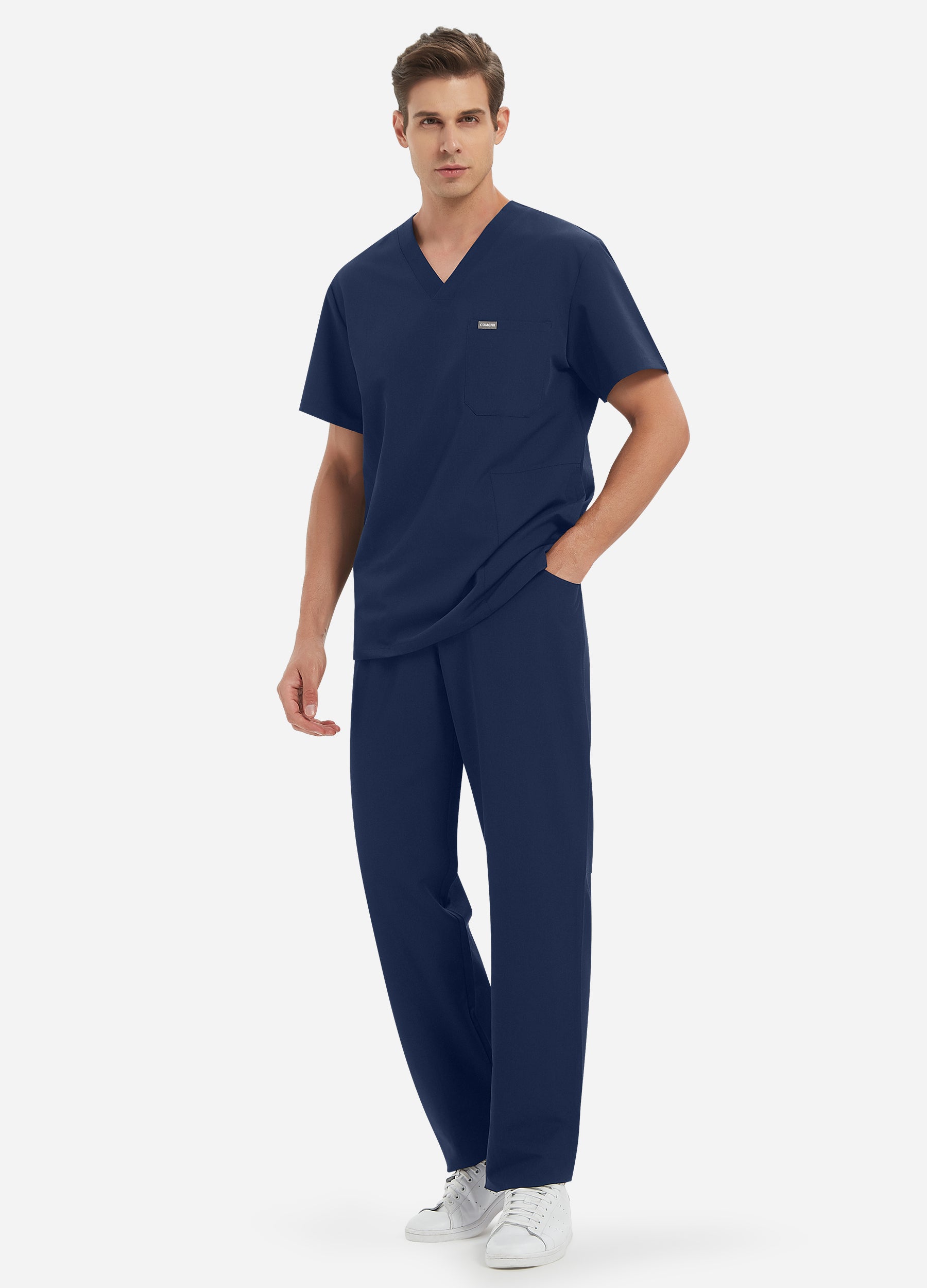 Pantalón médico clásico con 4 bolsillos para hombre