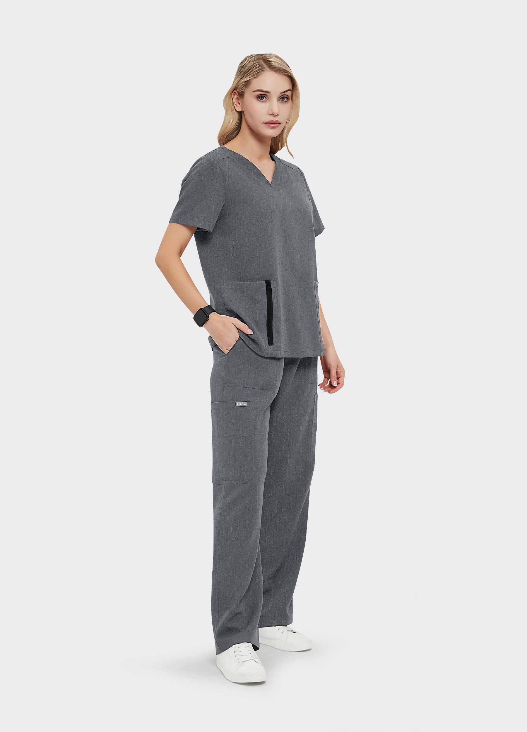 DynaComfort™ 7-Pocket Fashion Scrub Set