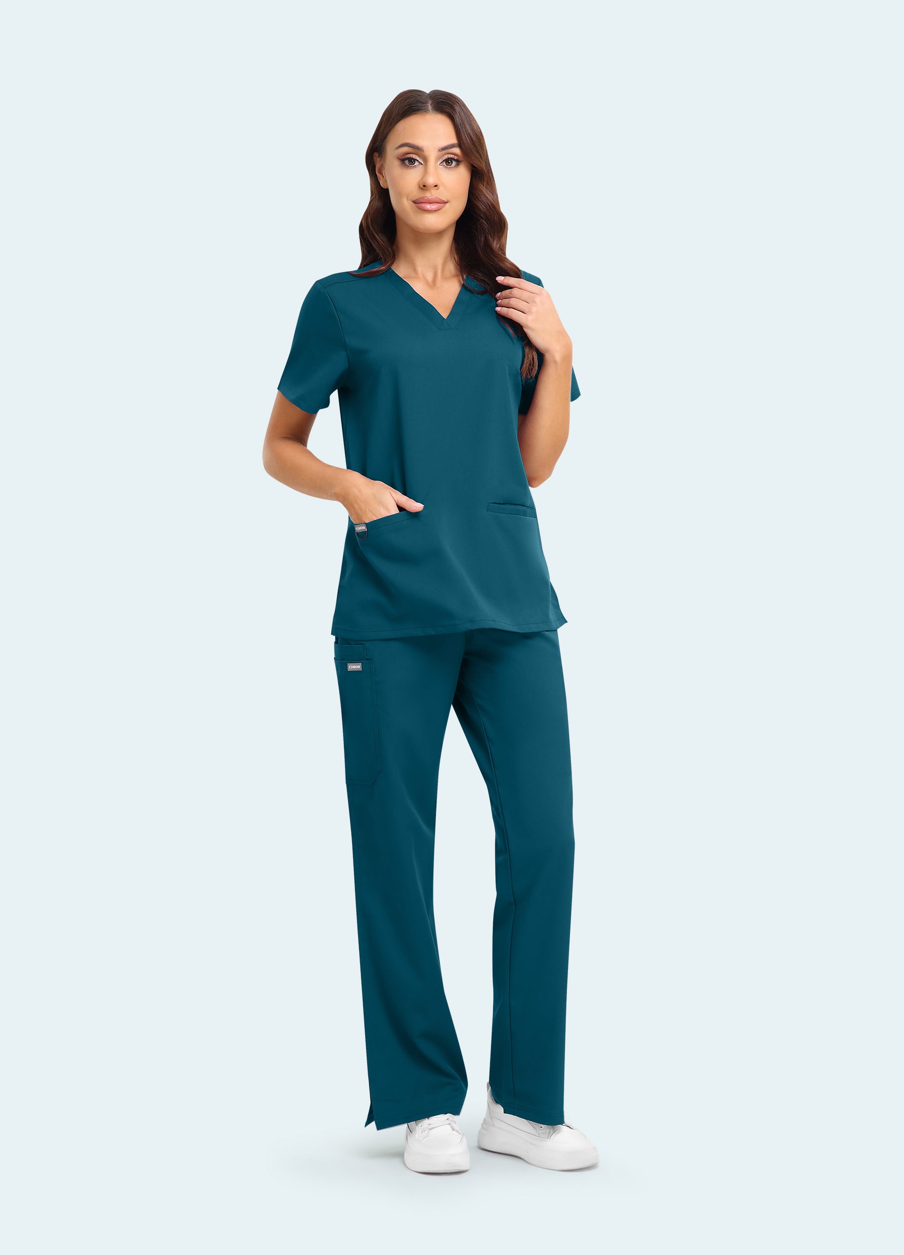 SoftTouch™ 3 Pockets Soft Stretch Scrub Top