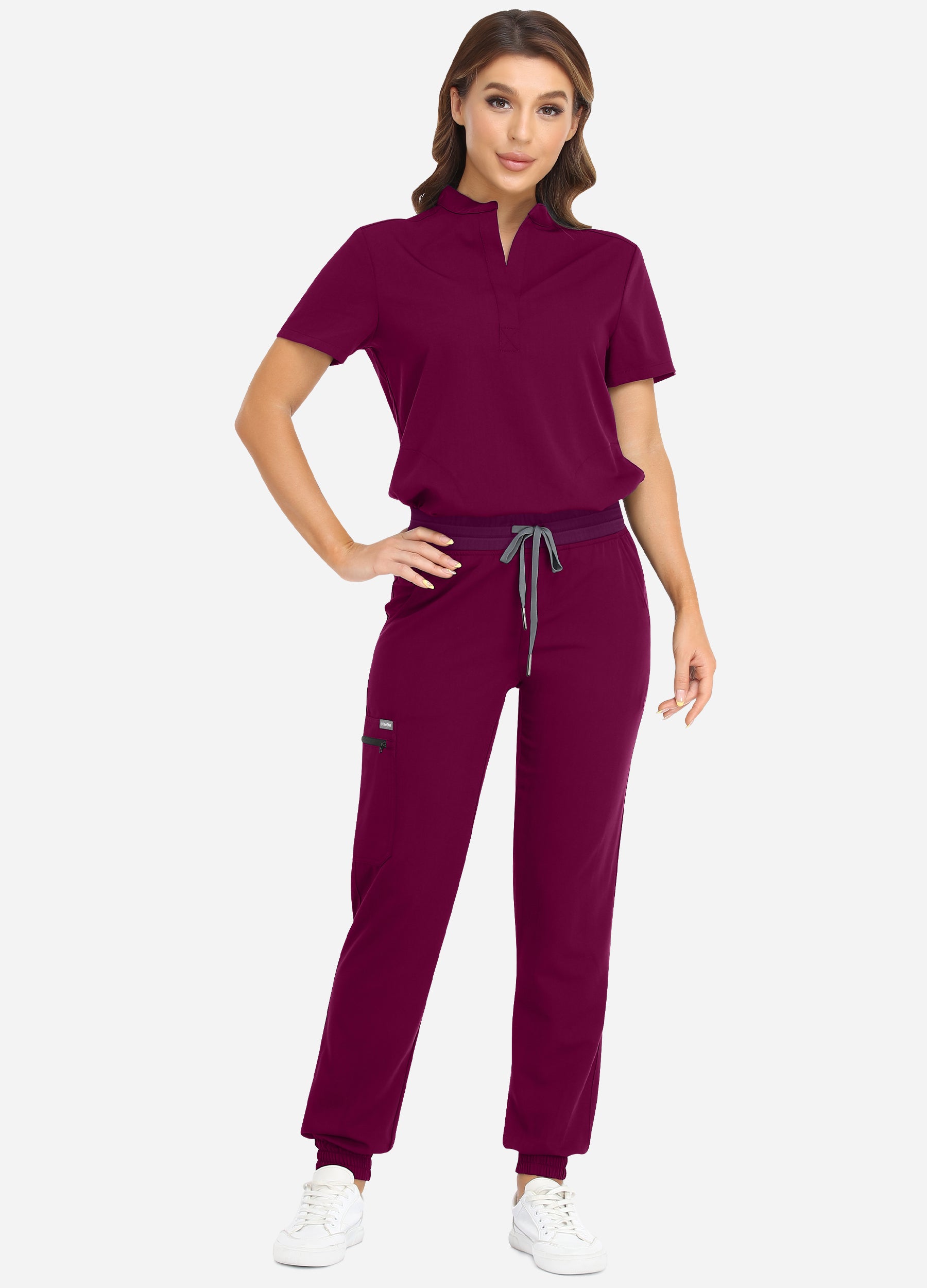 4-Pocket-Scrub-Freizeit-Jogginghose für Damen