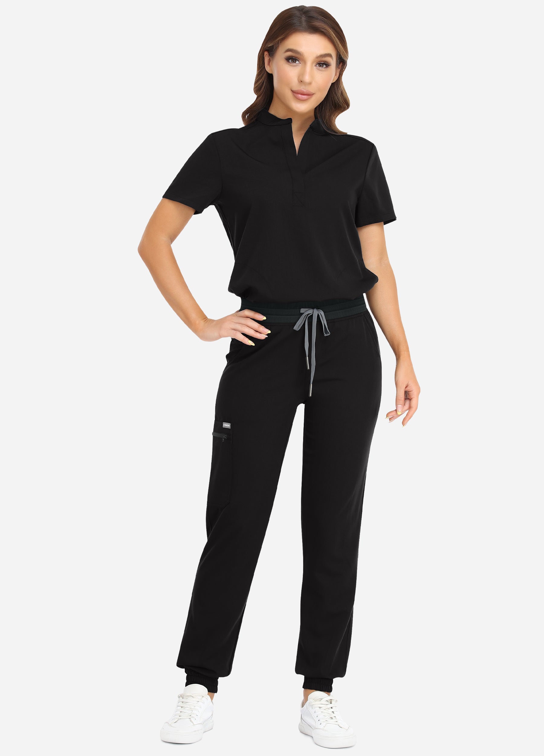 4-Pocket-Scrub-Freizeit-Jogginghose für Damen