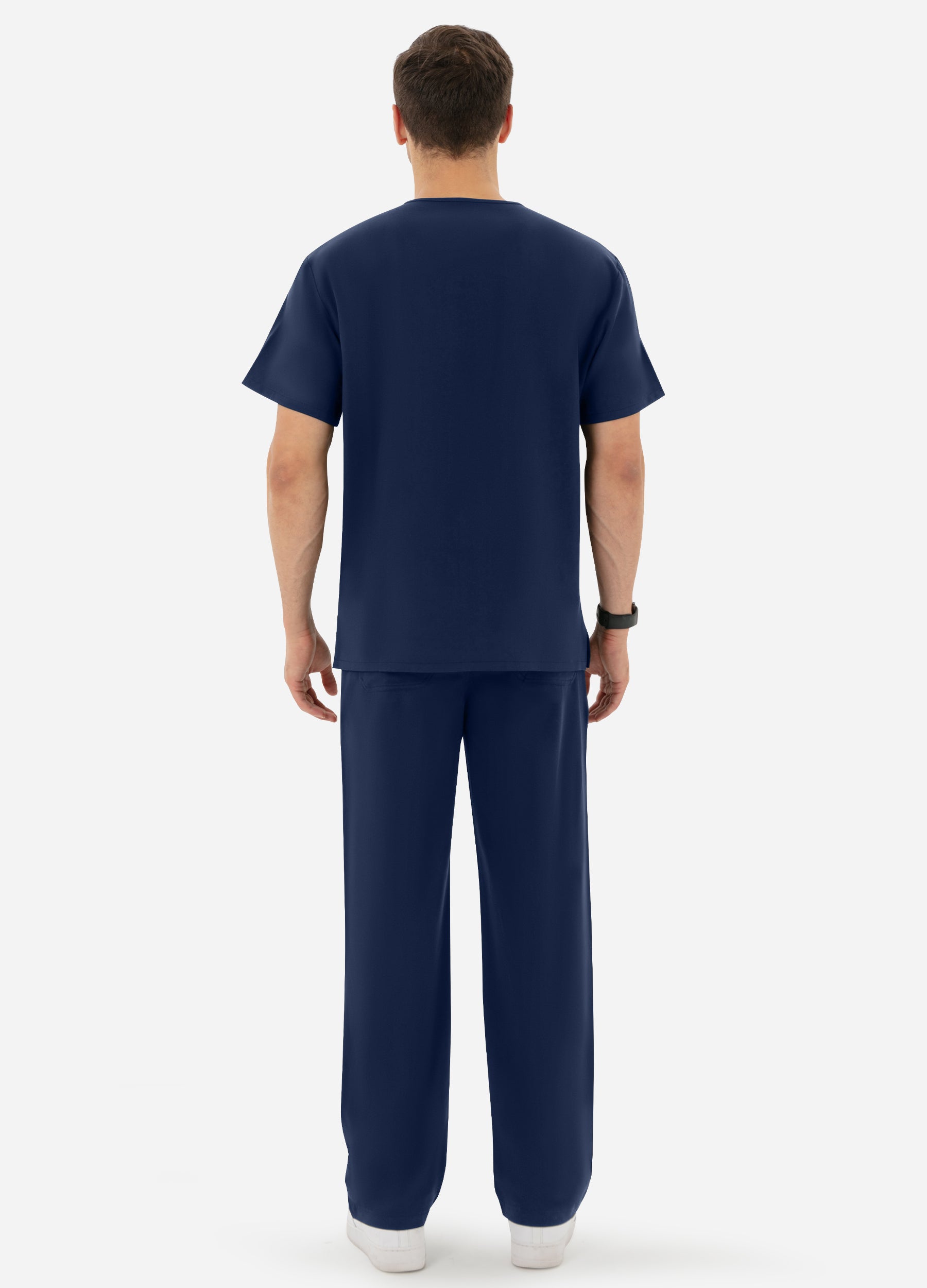 Ensemble de gommage à col en V à 6 poches pour homme