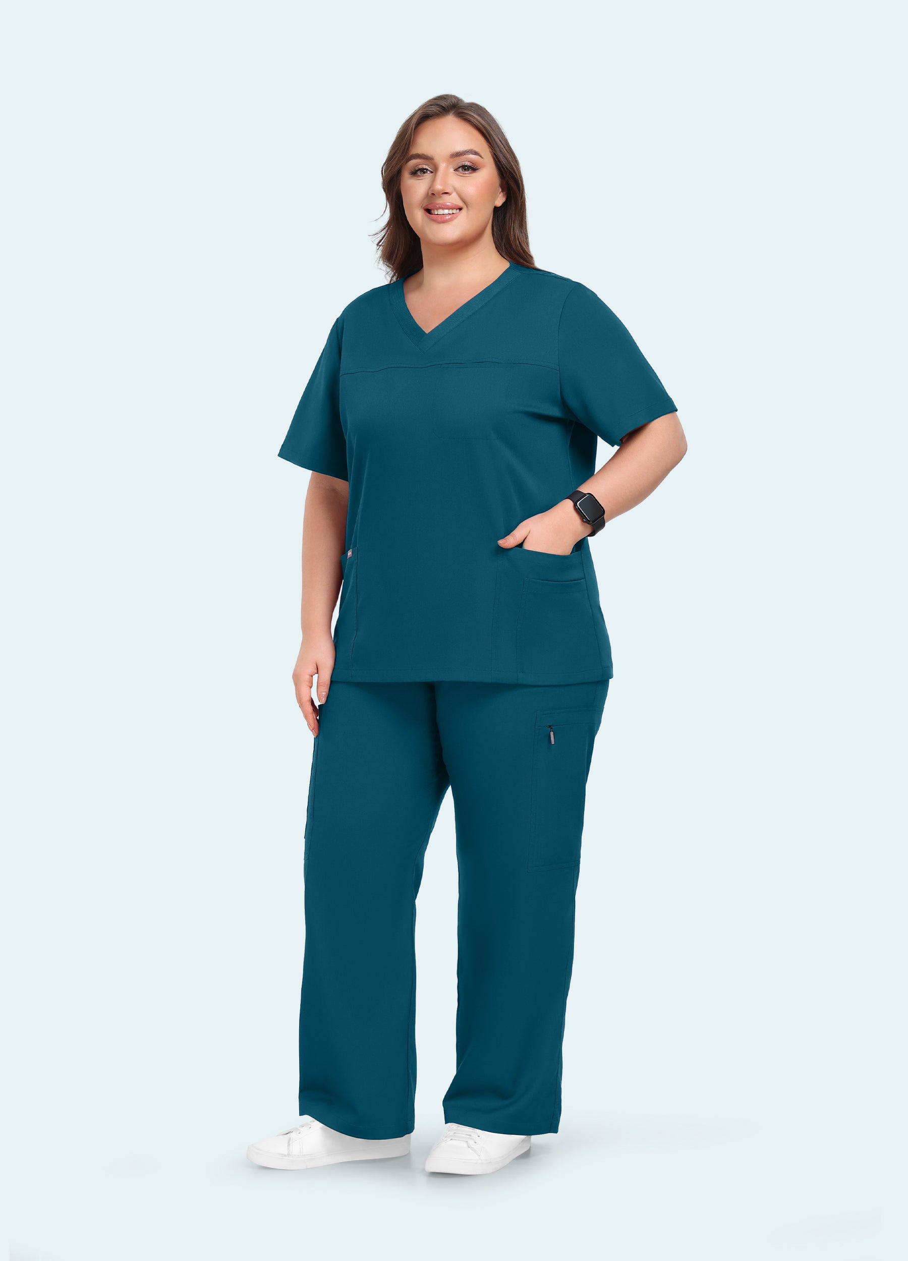 StyleFlex™ Plus Size Scrub Set