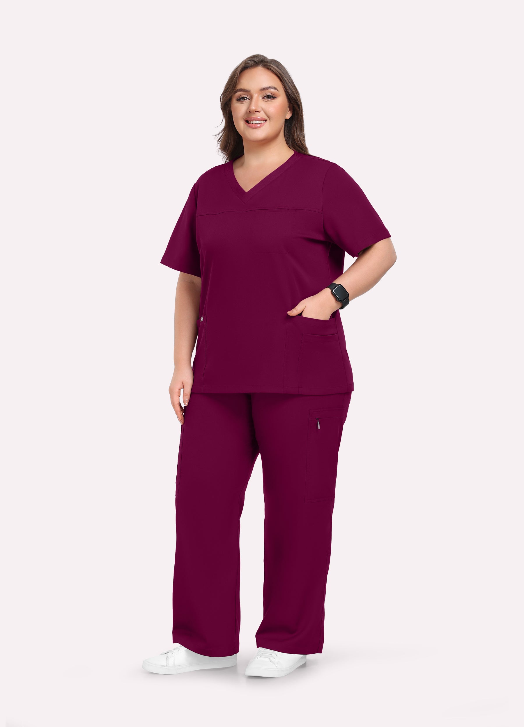 StyleFlex™ Plus Size Scrub Set