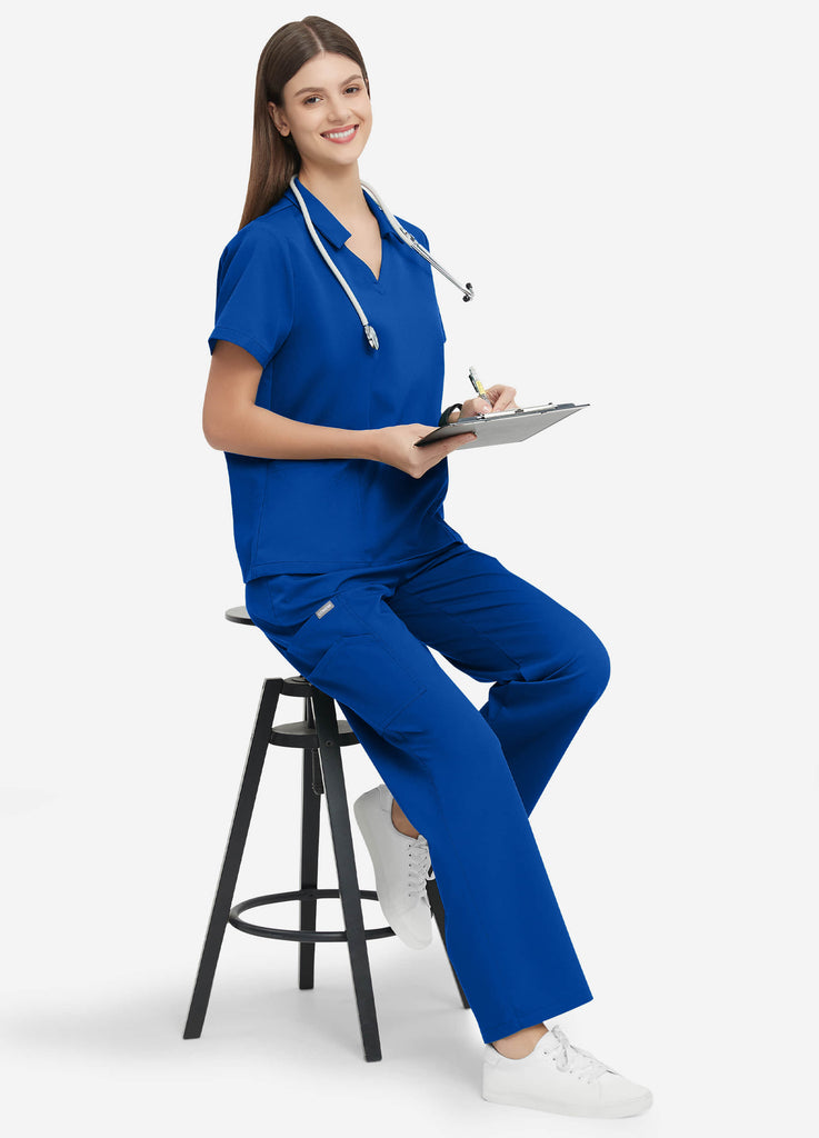 ElegCare™ Collar Scrub Top