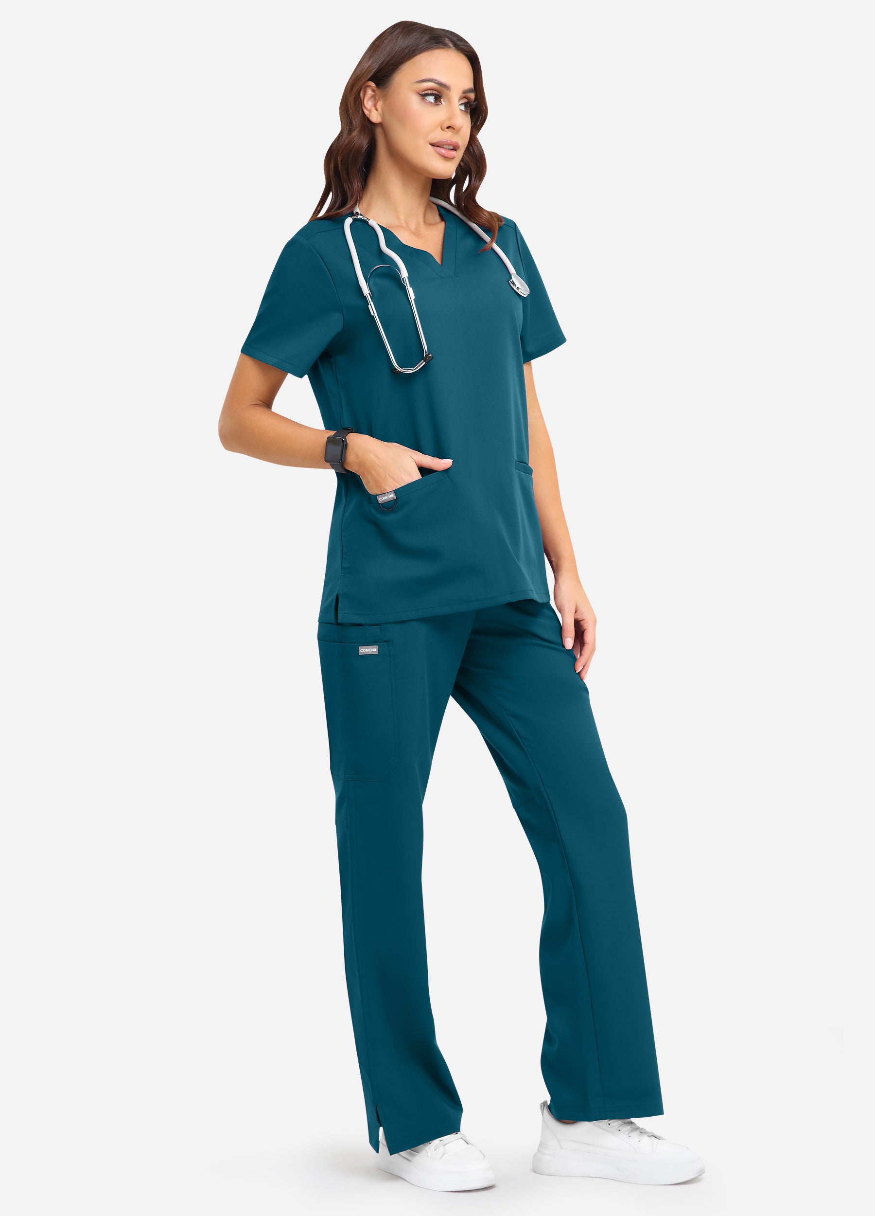 StyleFlex™ 7-Pocket Essential Scrub Set