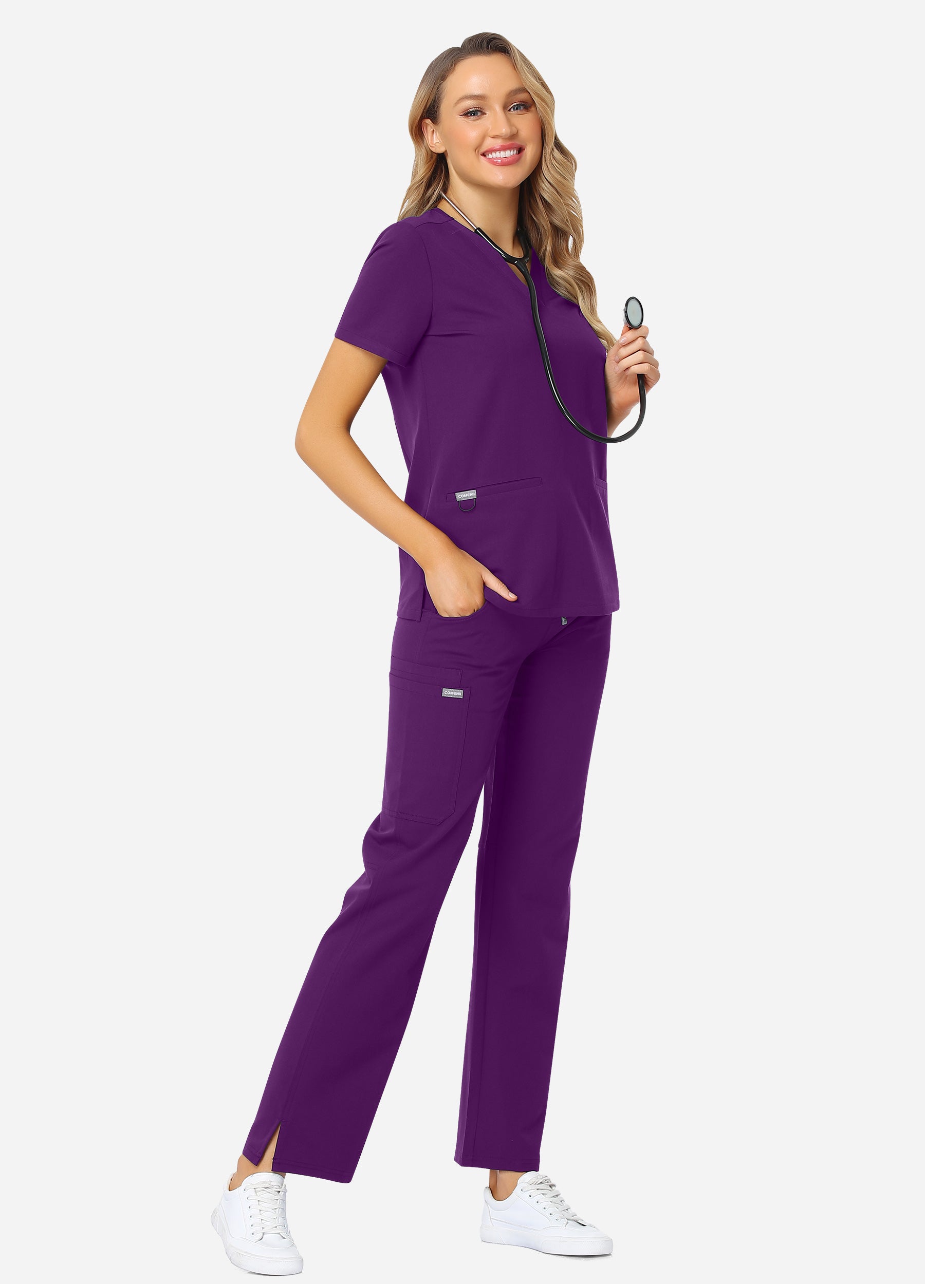 StyleFlex™ 7-Pocket Essential Scrub Set