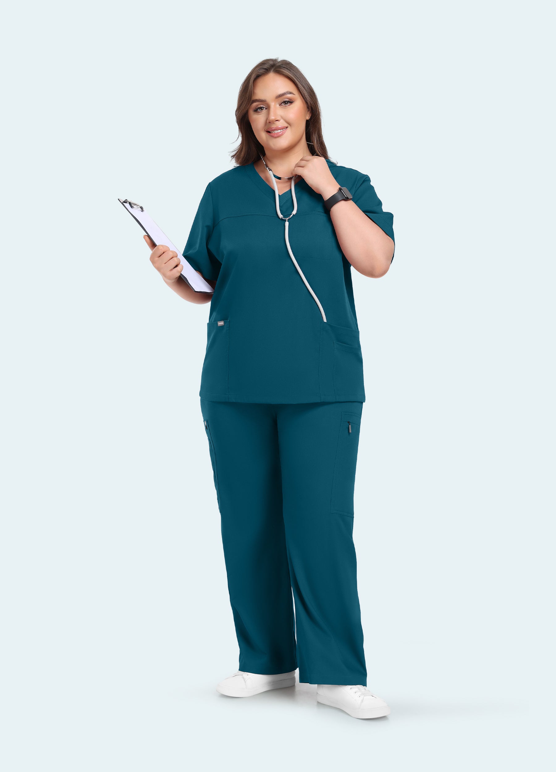 StyleFlex™ Plus Size Scrub Set