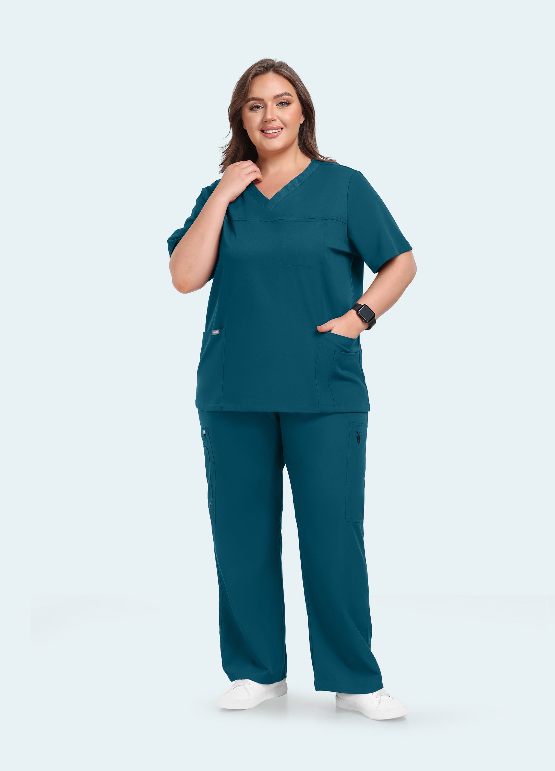 StyleFlex™ Plus Size Scrub Set