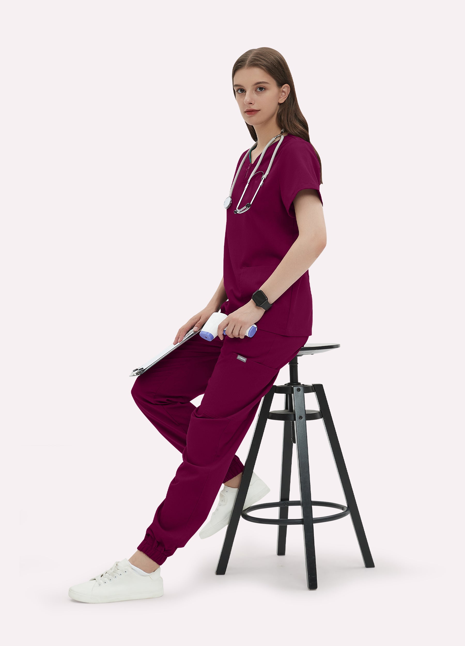 StyleFlex™ 9-Pocket Jogger Scrub Set