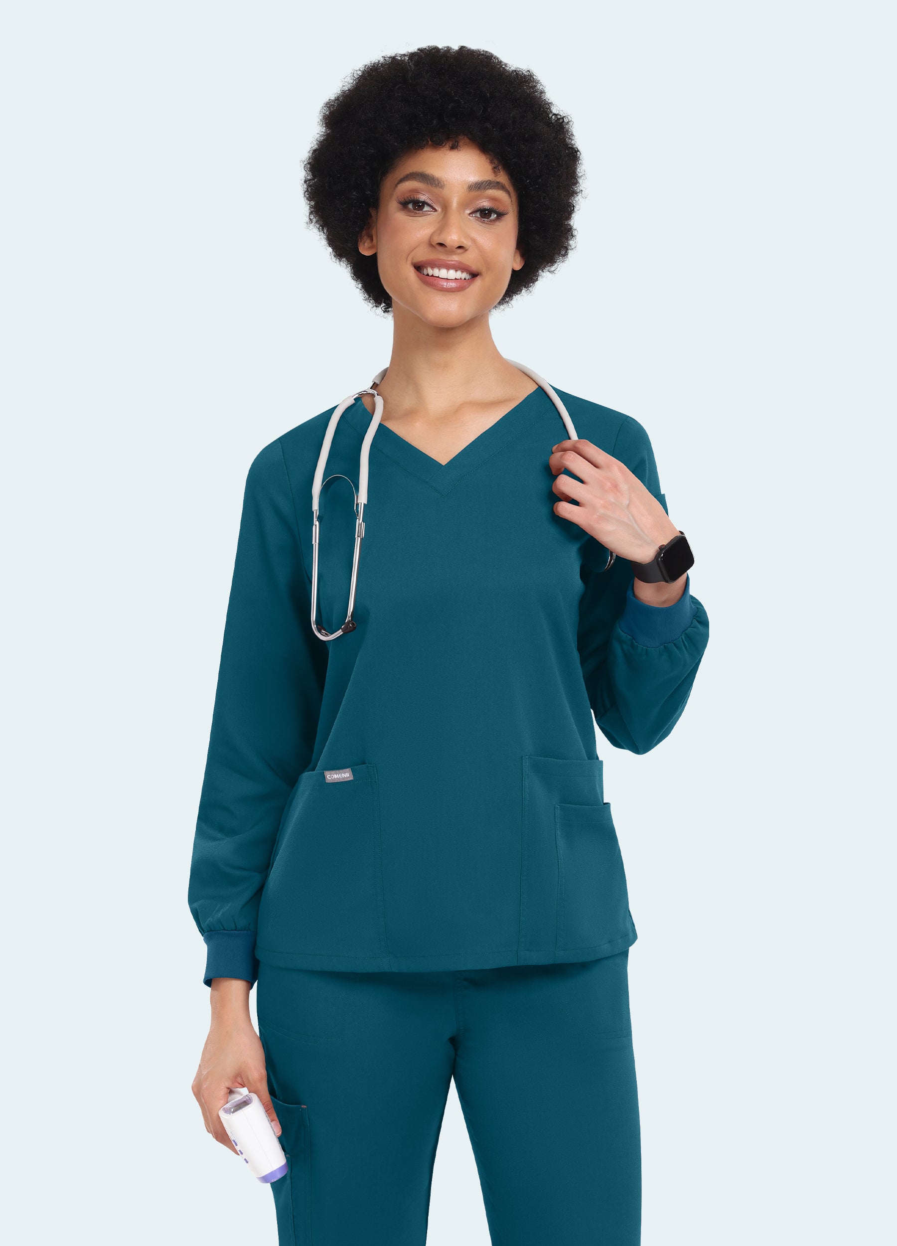 SoftTouch™ Long Sleeve Scrub Top