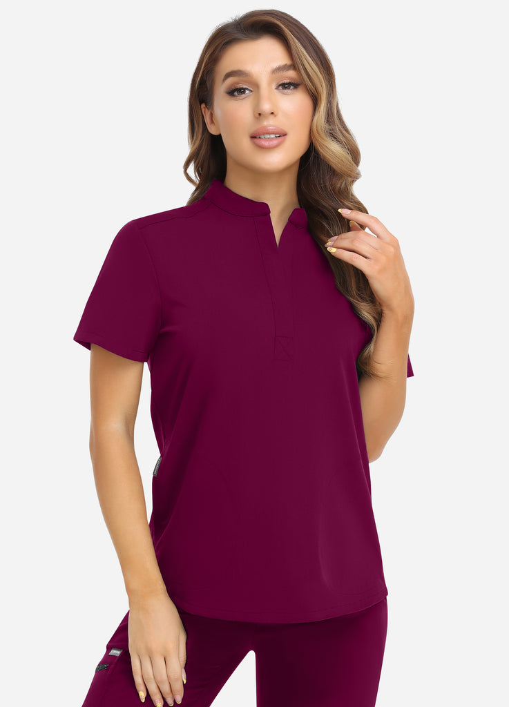 ProEase™ Collar Scrub Top