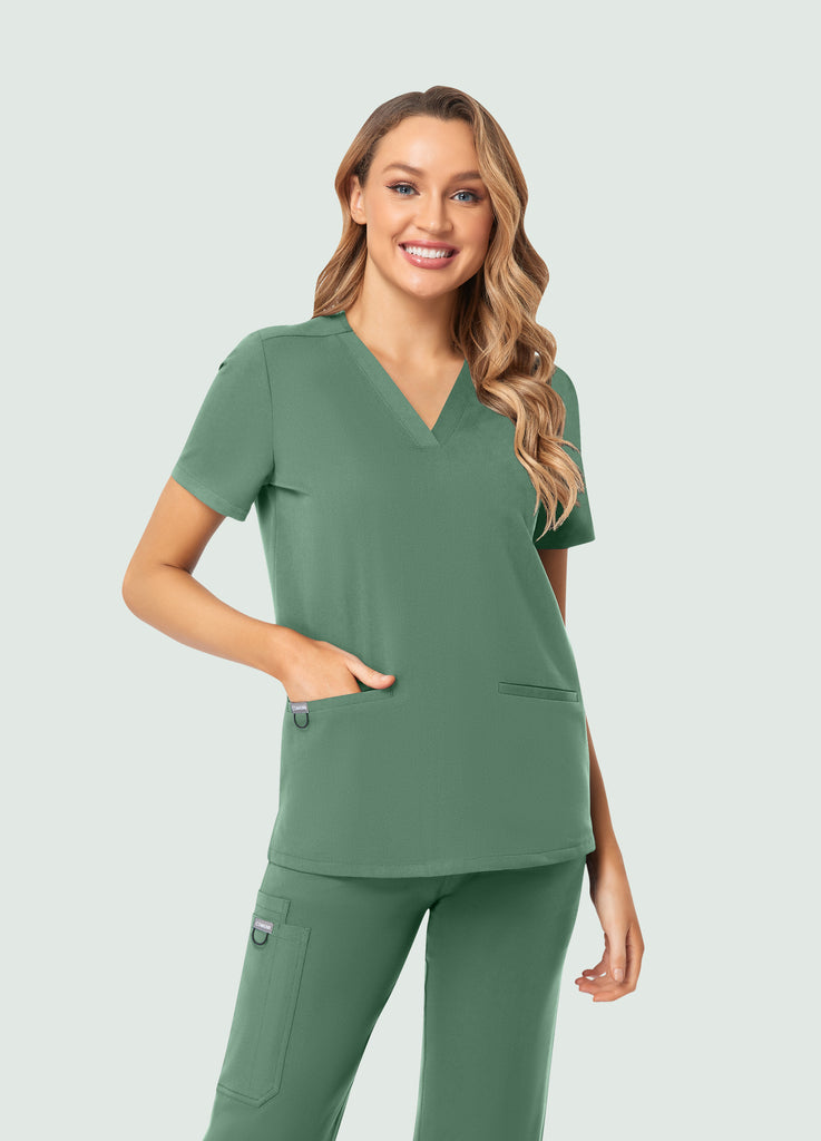 SoftTouch™ 3 Pockets Scrub Top