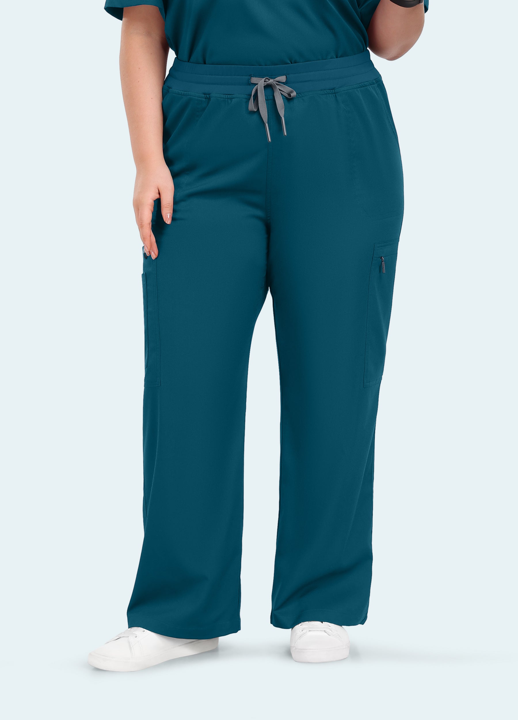 StyleFlex™ 7-Pocket Plus Size Scrub Pants