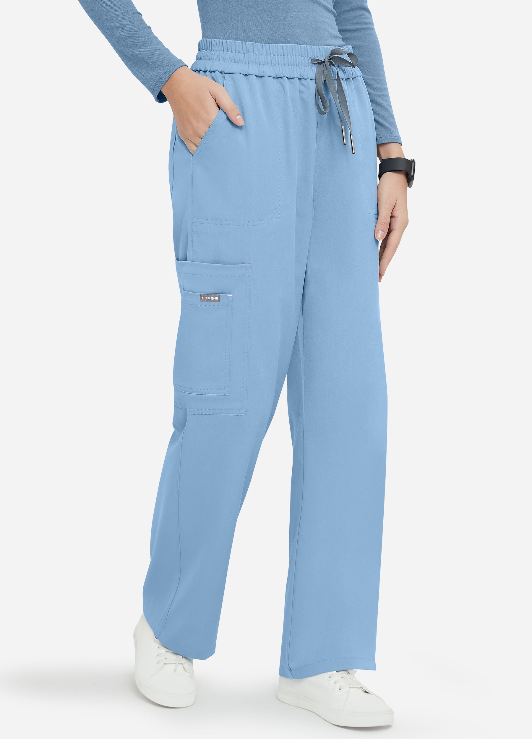 Pantaloni Scrub Cargo a 6 tasche da donna