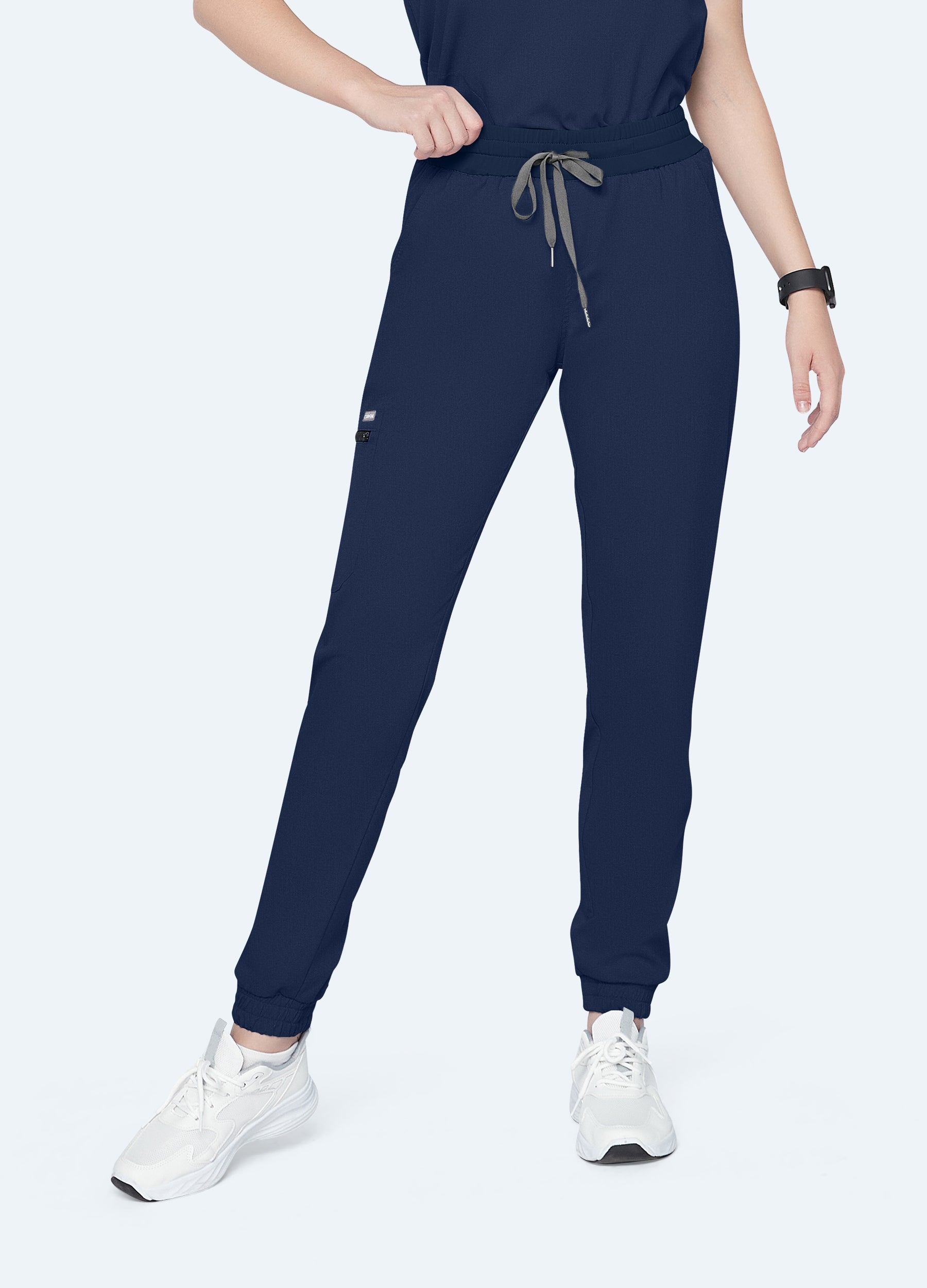 Pantaloni da jogging da donna per il tempo libero Scrub a 4 tasche