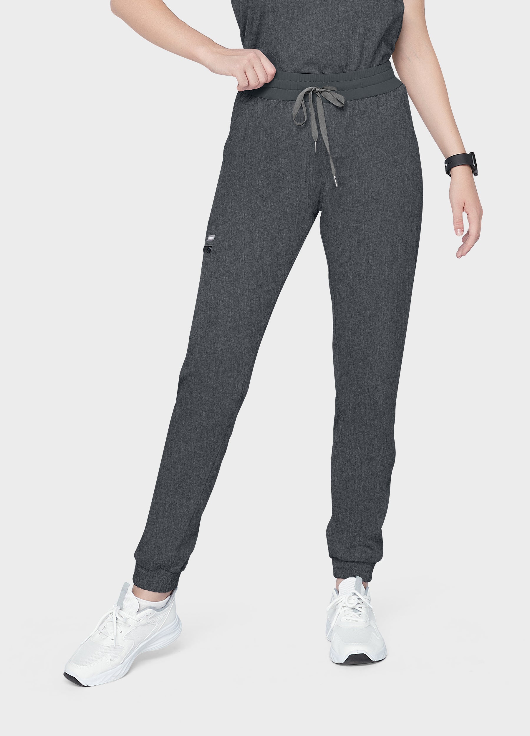 Pantaloni da jogging da donna per il tempo libero Scrub a 4 tasche