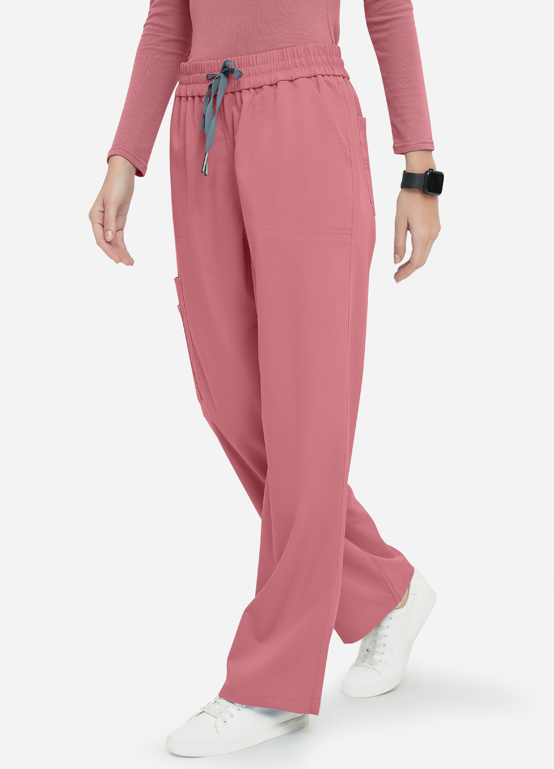 Pantalón médico cargo de 6 bolsillos para mujer