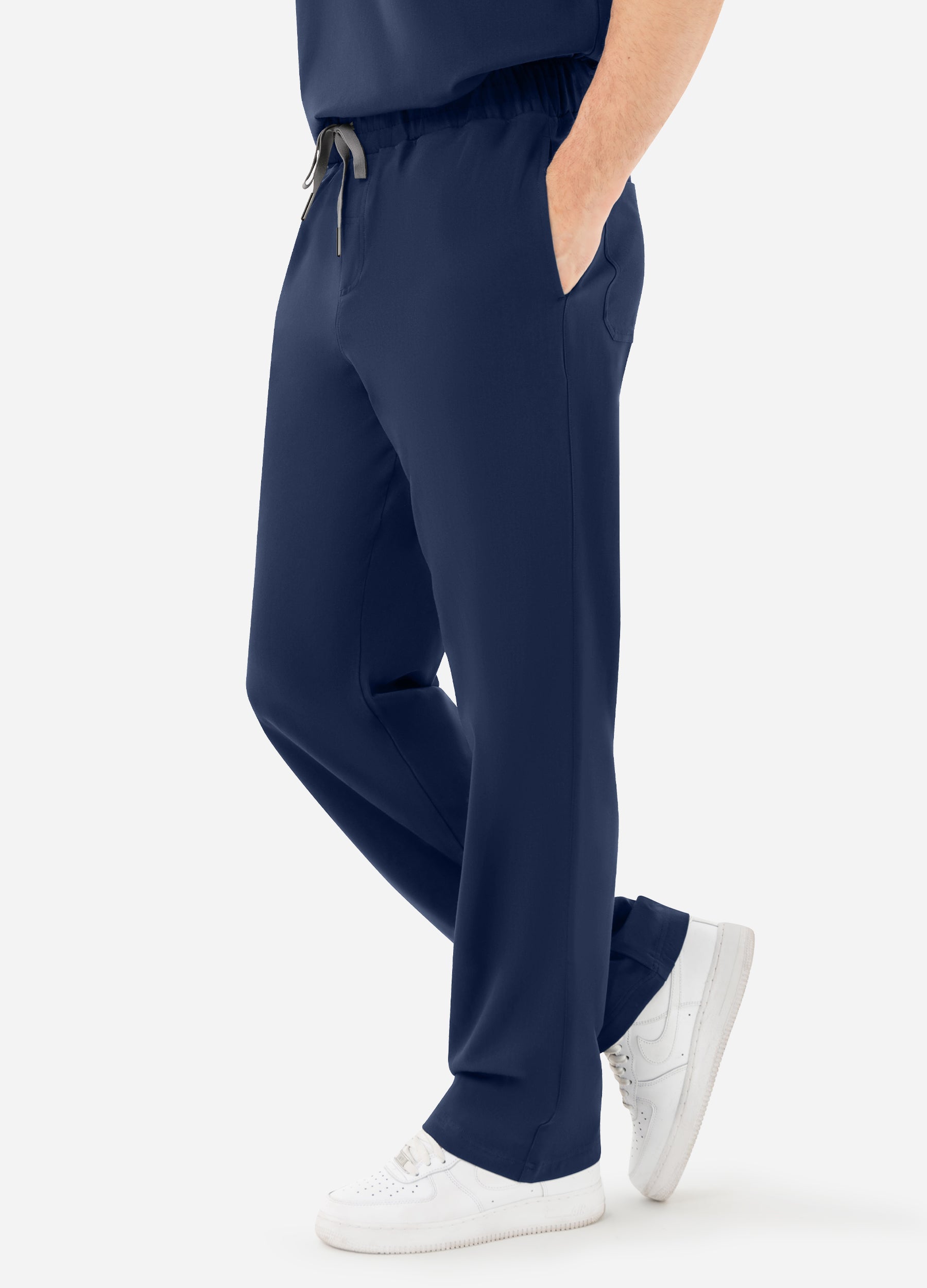 Pantalon médical coupe ajustée à 4 poches pour homme