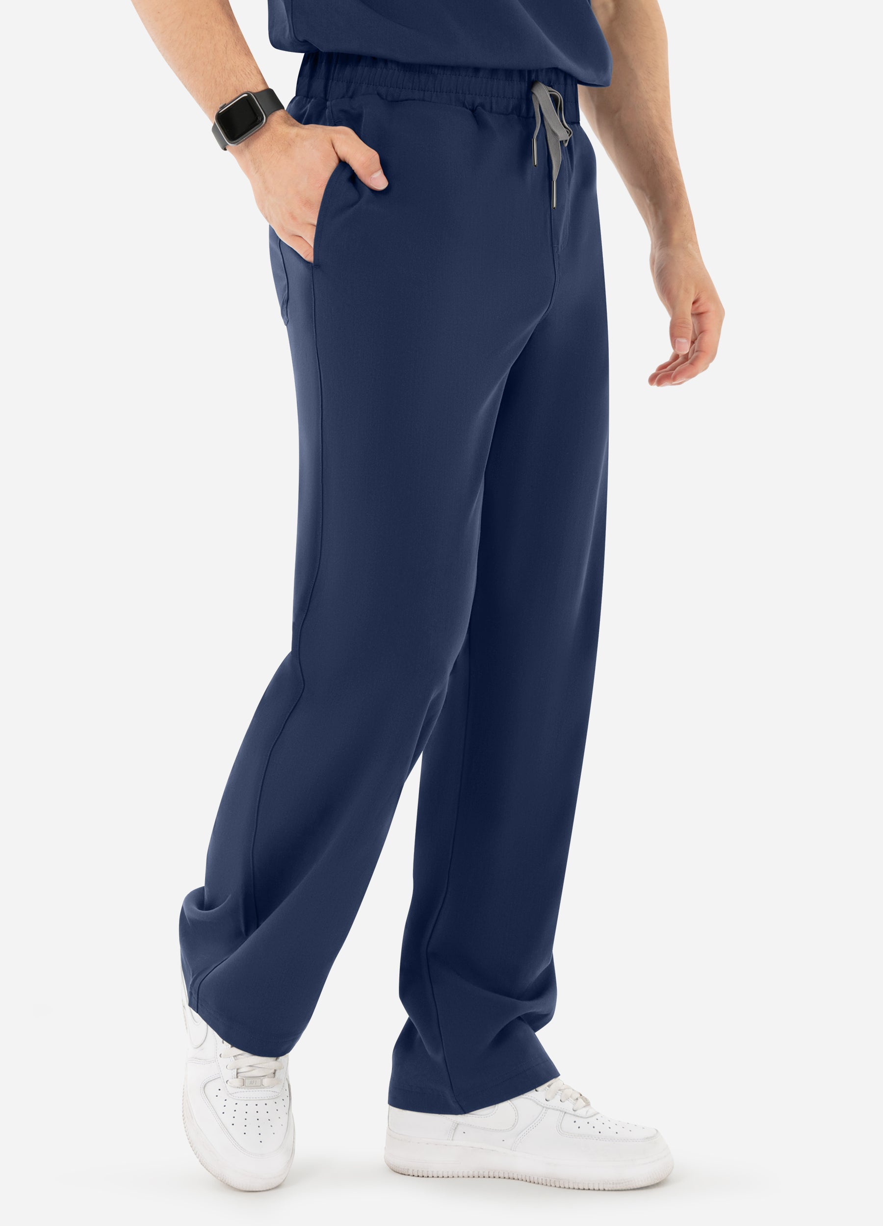 Pantalón médico ajustado de 4 bolsillos para hombre