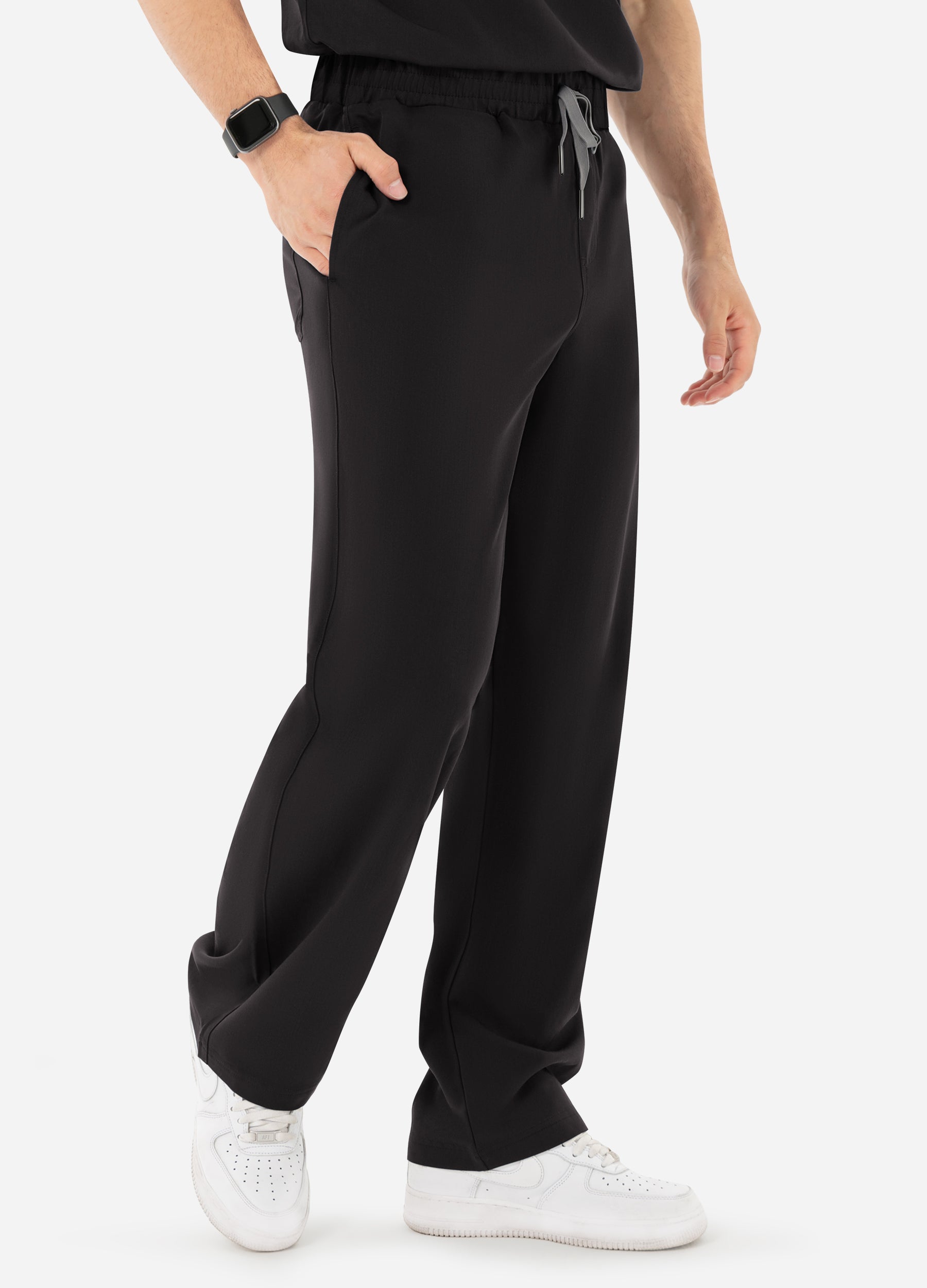 Pantalon médical coupe ajustée à 4 poches pour homme