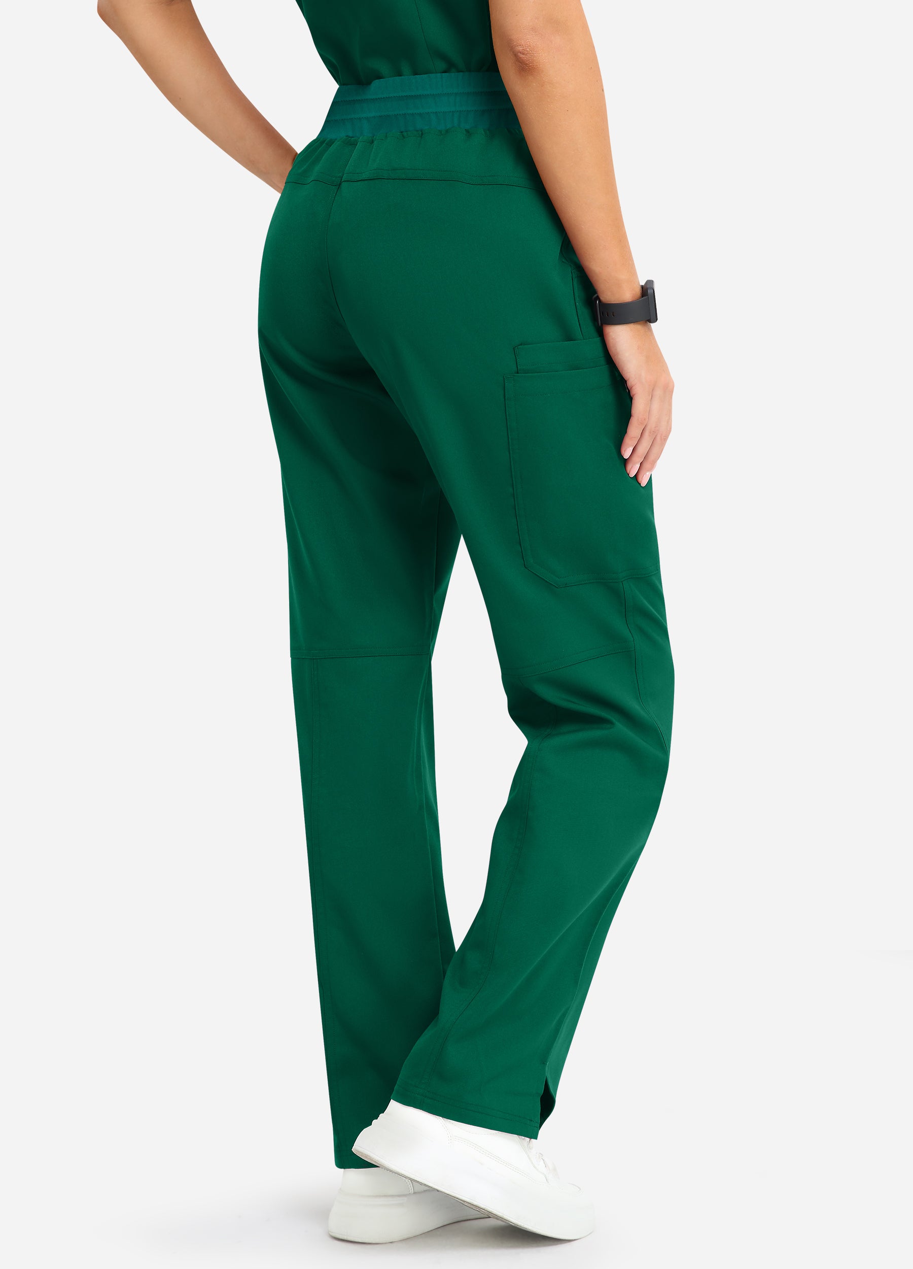 Pantalón médico cargo con 4 bolsillos para mujer