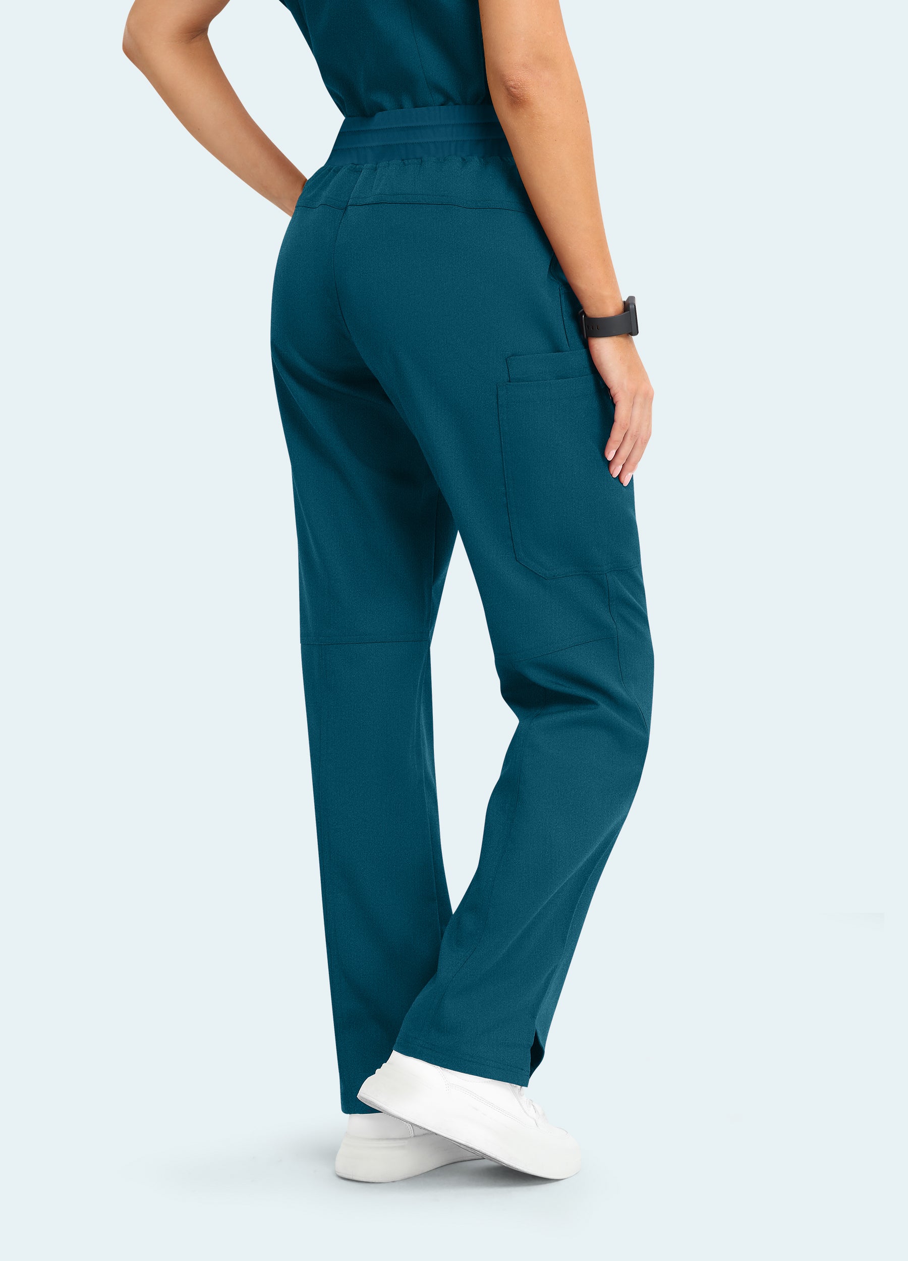 Pantaloni Scrub Cargo a 4 tasche da donna