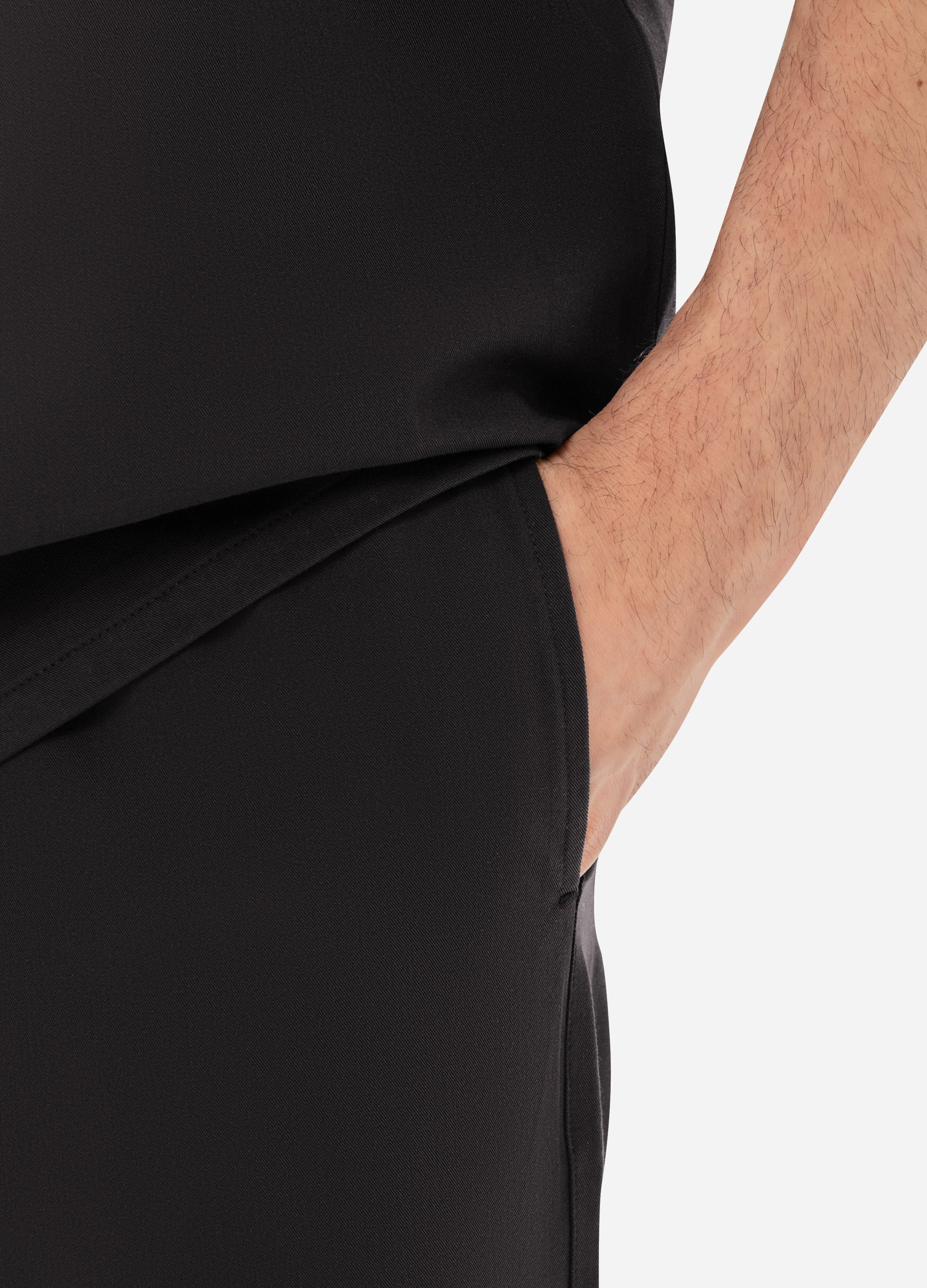 Pantalon médical coupe ajustée à 4 poches pour homme