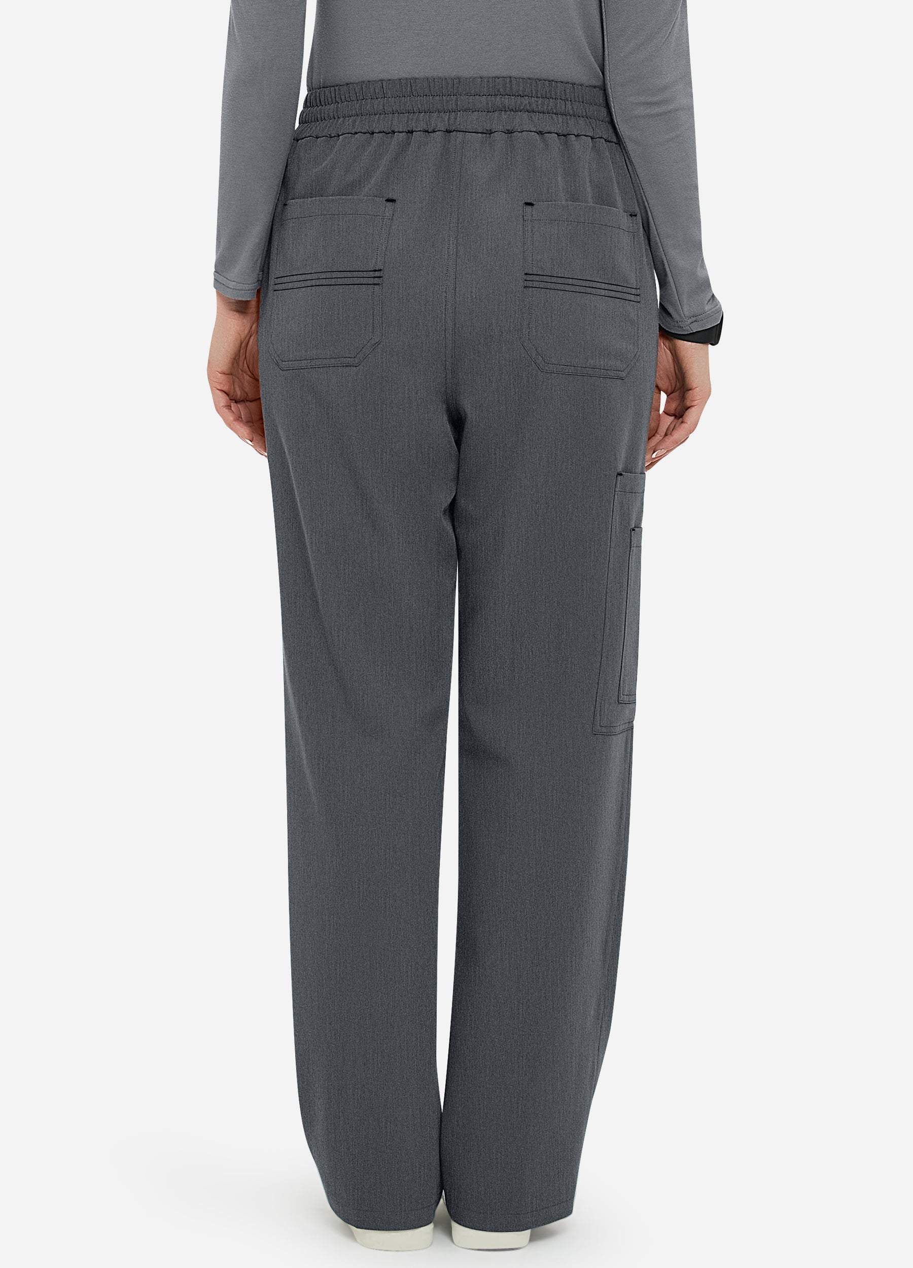 Pantalón médico cargo de 6 bolsillos para mujer