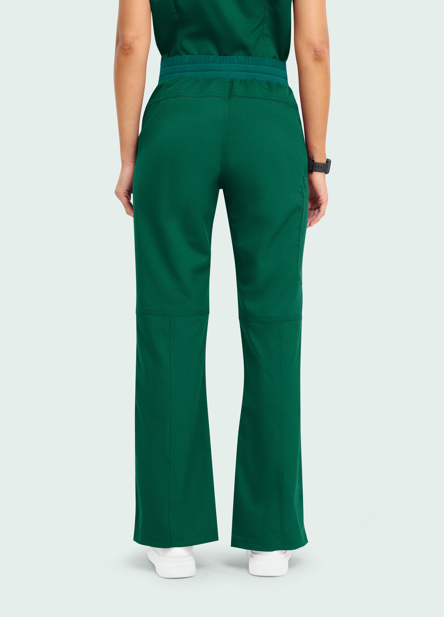 Pantalón médico cargo con 4 bolsillos para mujer