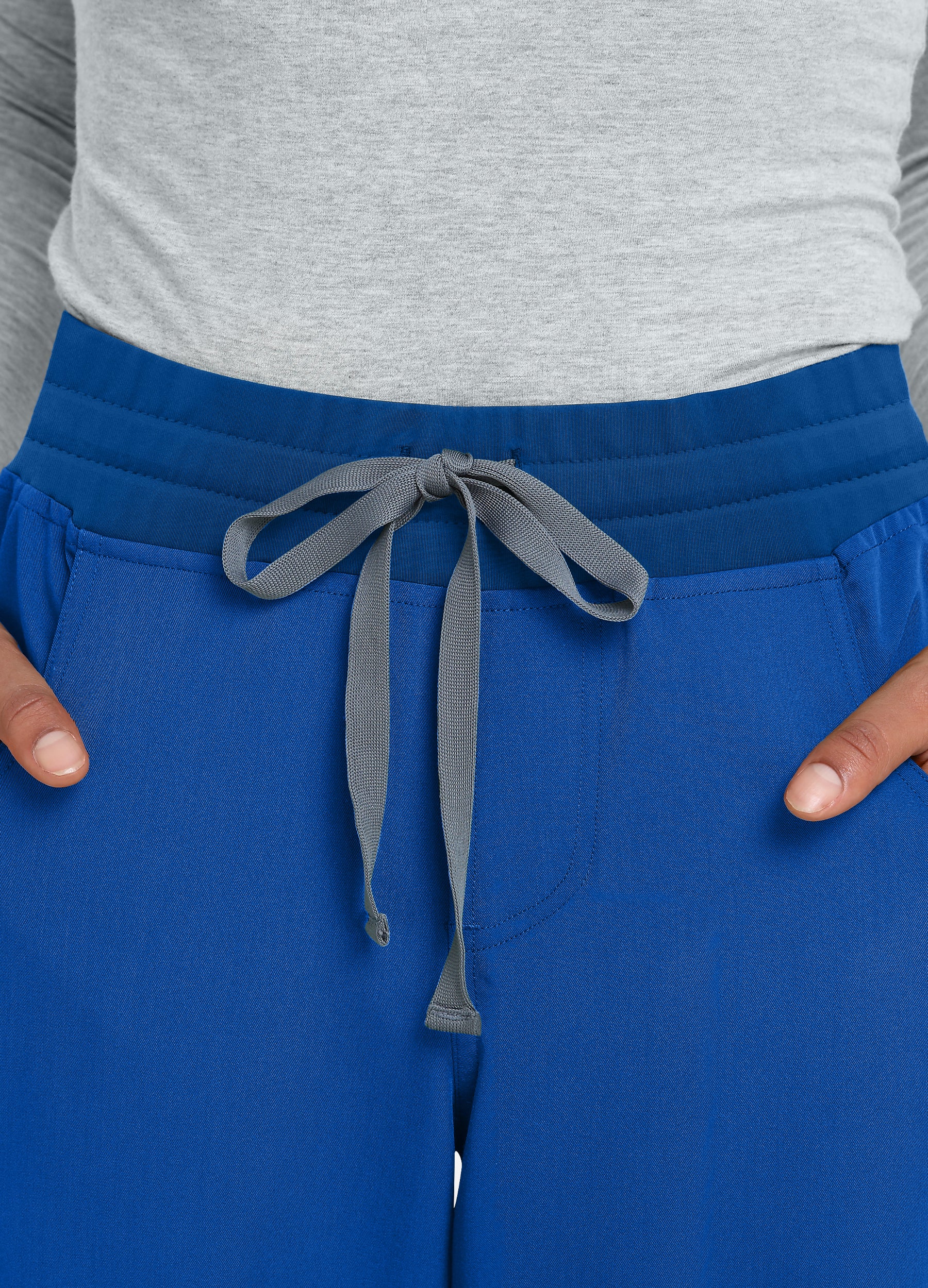 Pantalón médico cargo con 4 bolsillos para mujer
