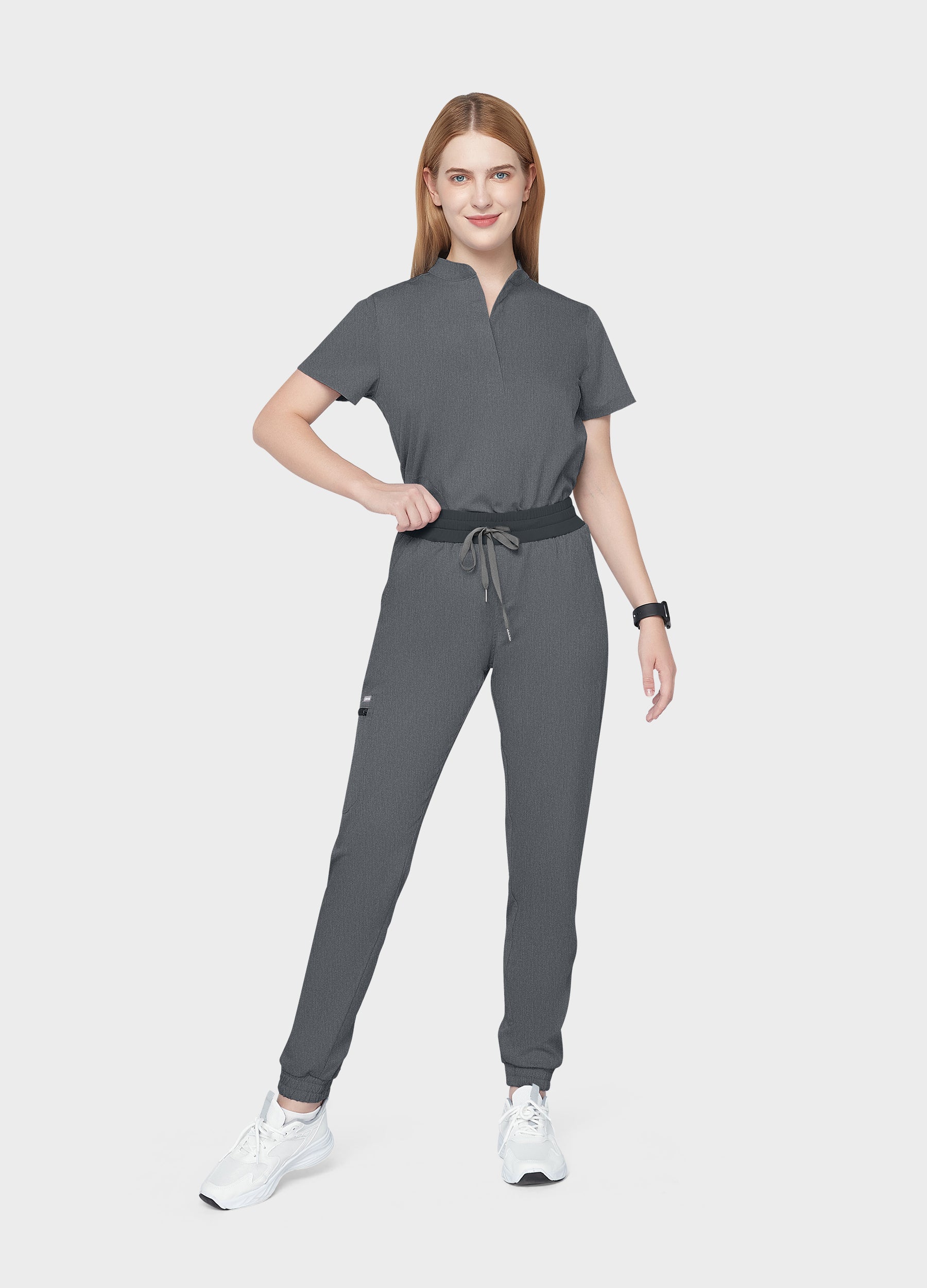 ProEase™ 7-Pocket Collar Scrub Set