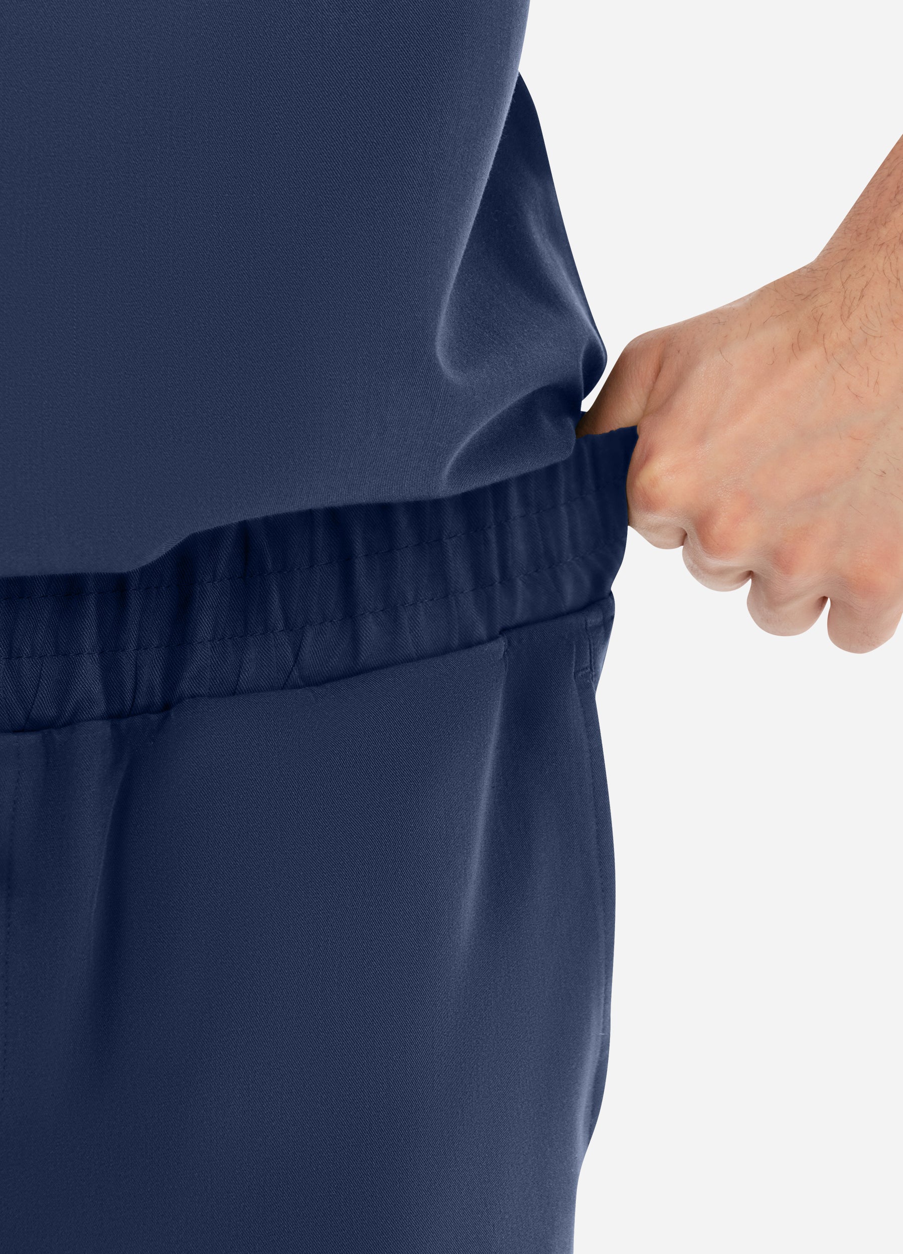 Pantalón médico ajustado de 4 bolsillos para hombre