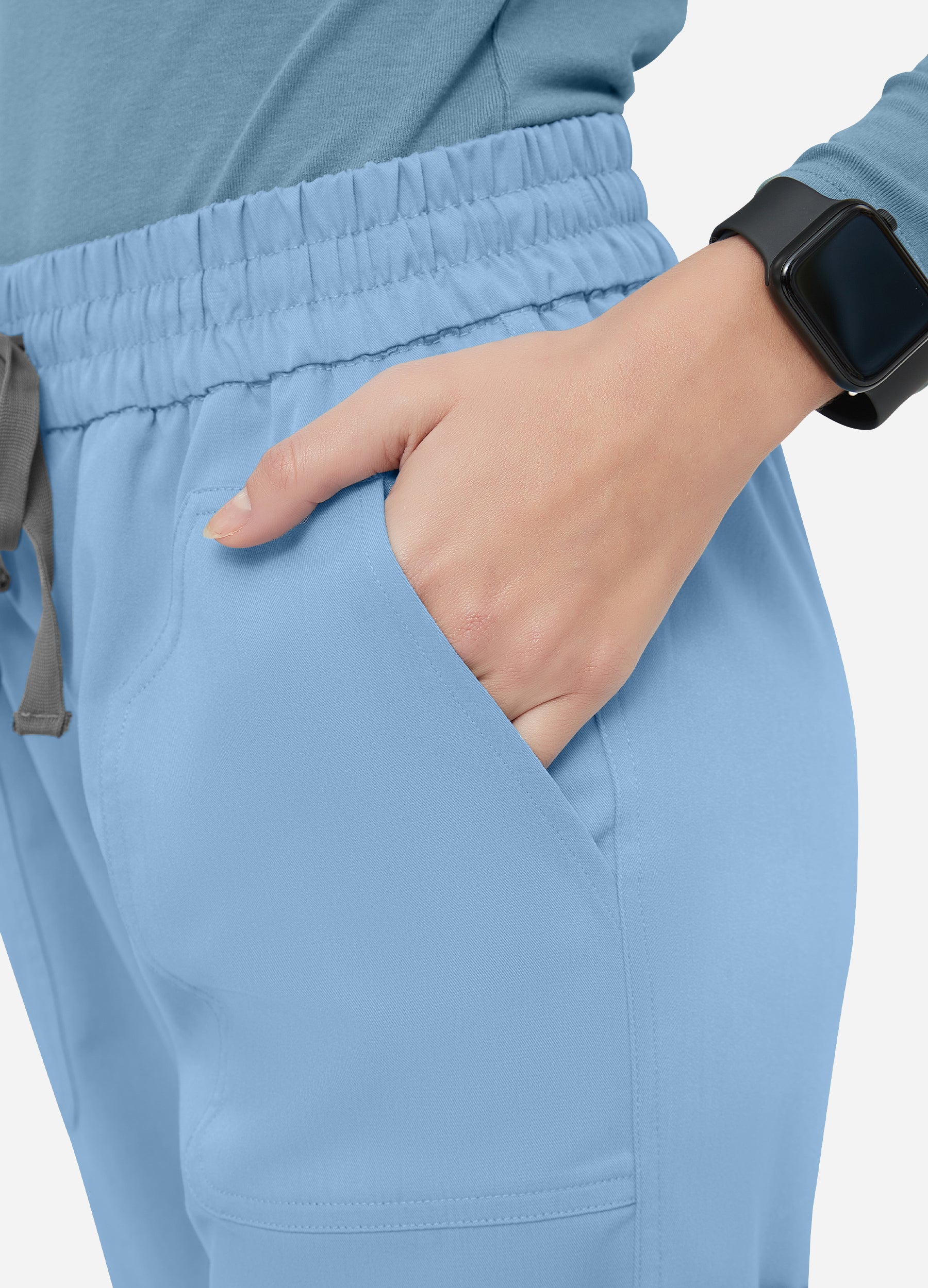 Pantaloni Scrub da donna con cintura libera a 4 tasche