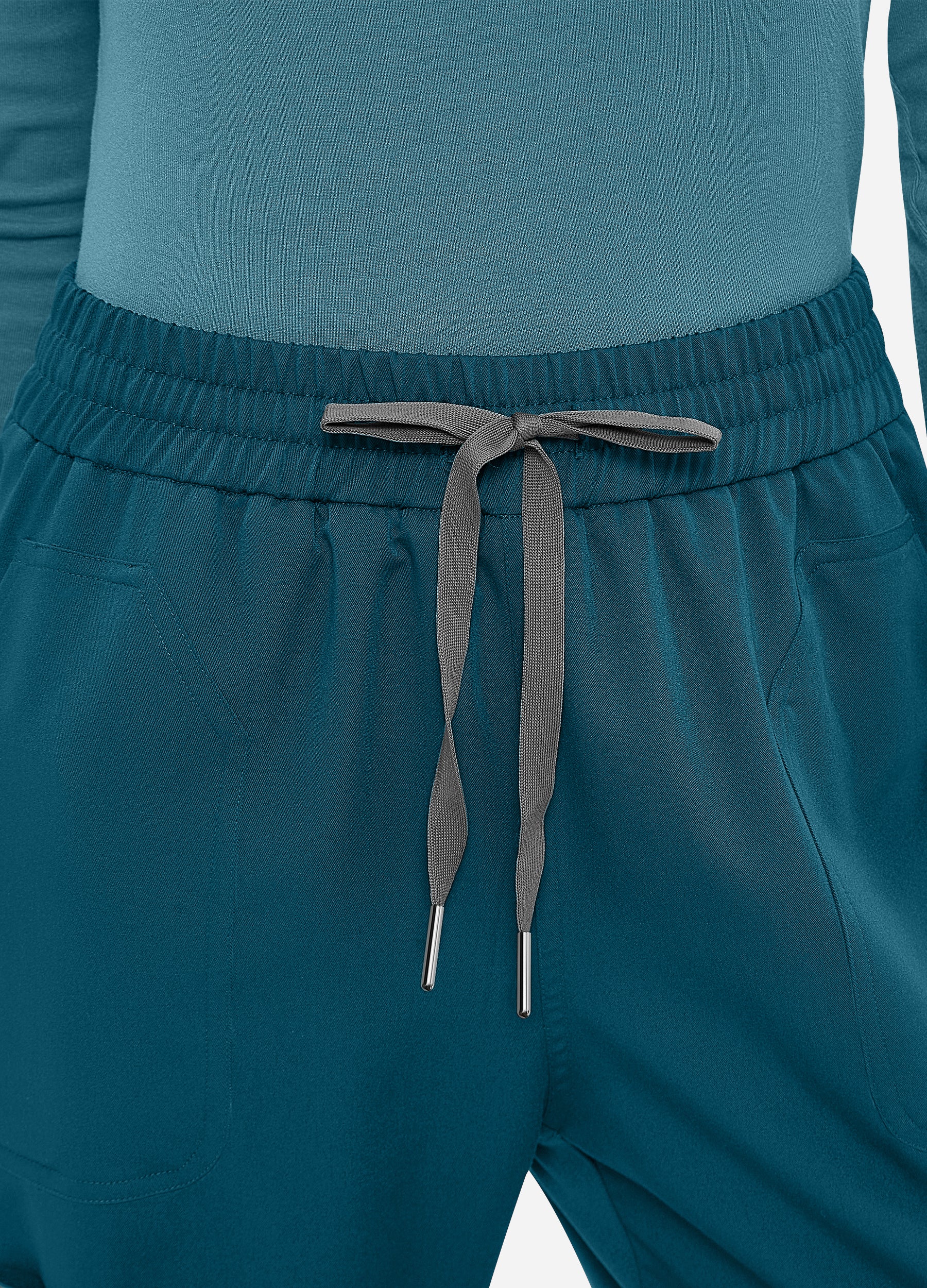 Scrub-Hose mit 4 Taschen und freiem Bund für Damen