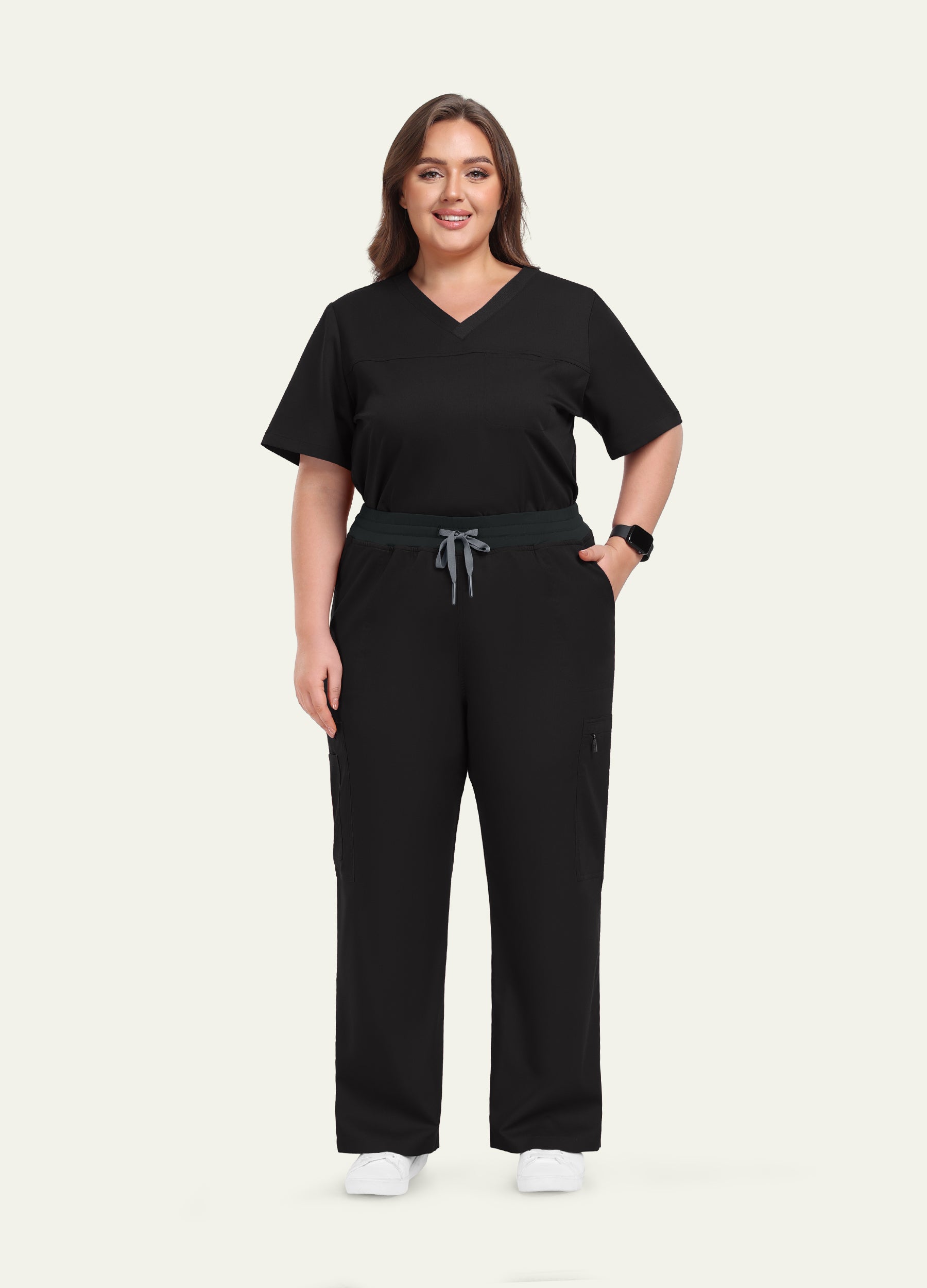 StyleFlex™ 7-Pocket Plus Size Scrub Pants