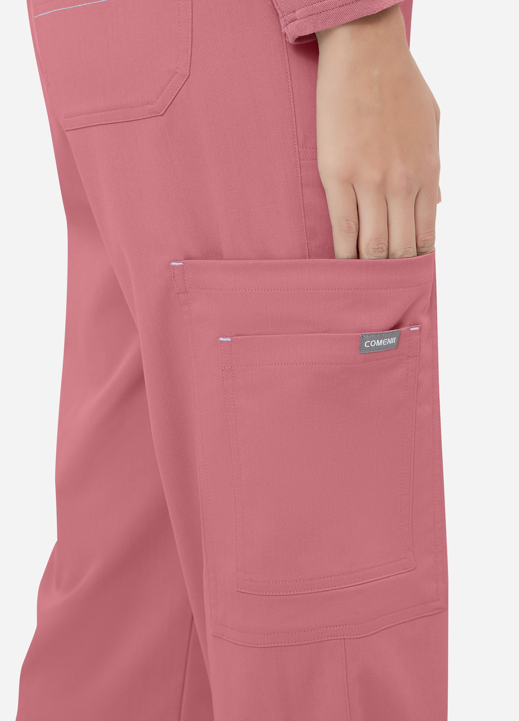 Pantalón médico cargo de 6 bolsillos para mujer