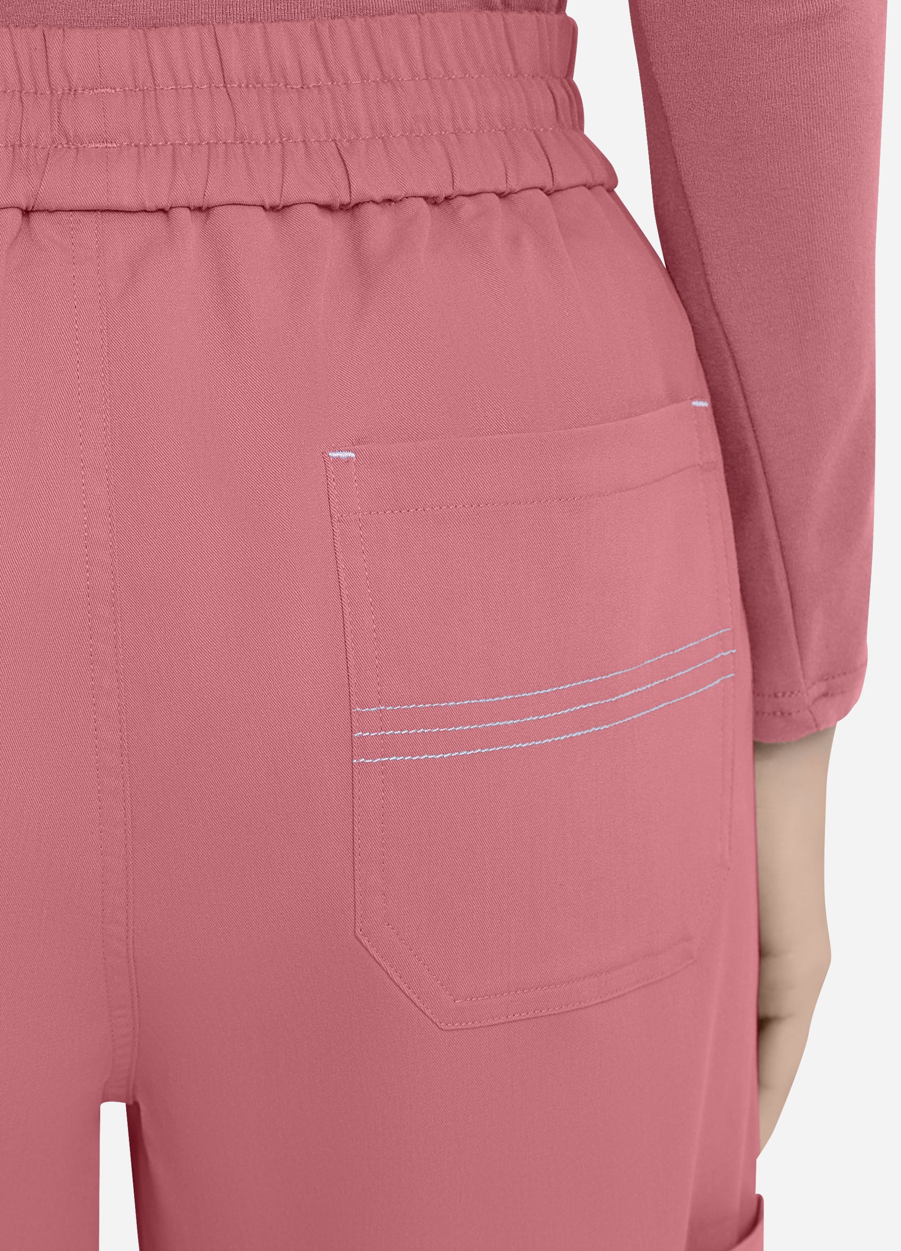 Pantalón médico cargo de 6 bolsillos para mujer