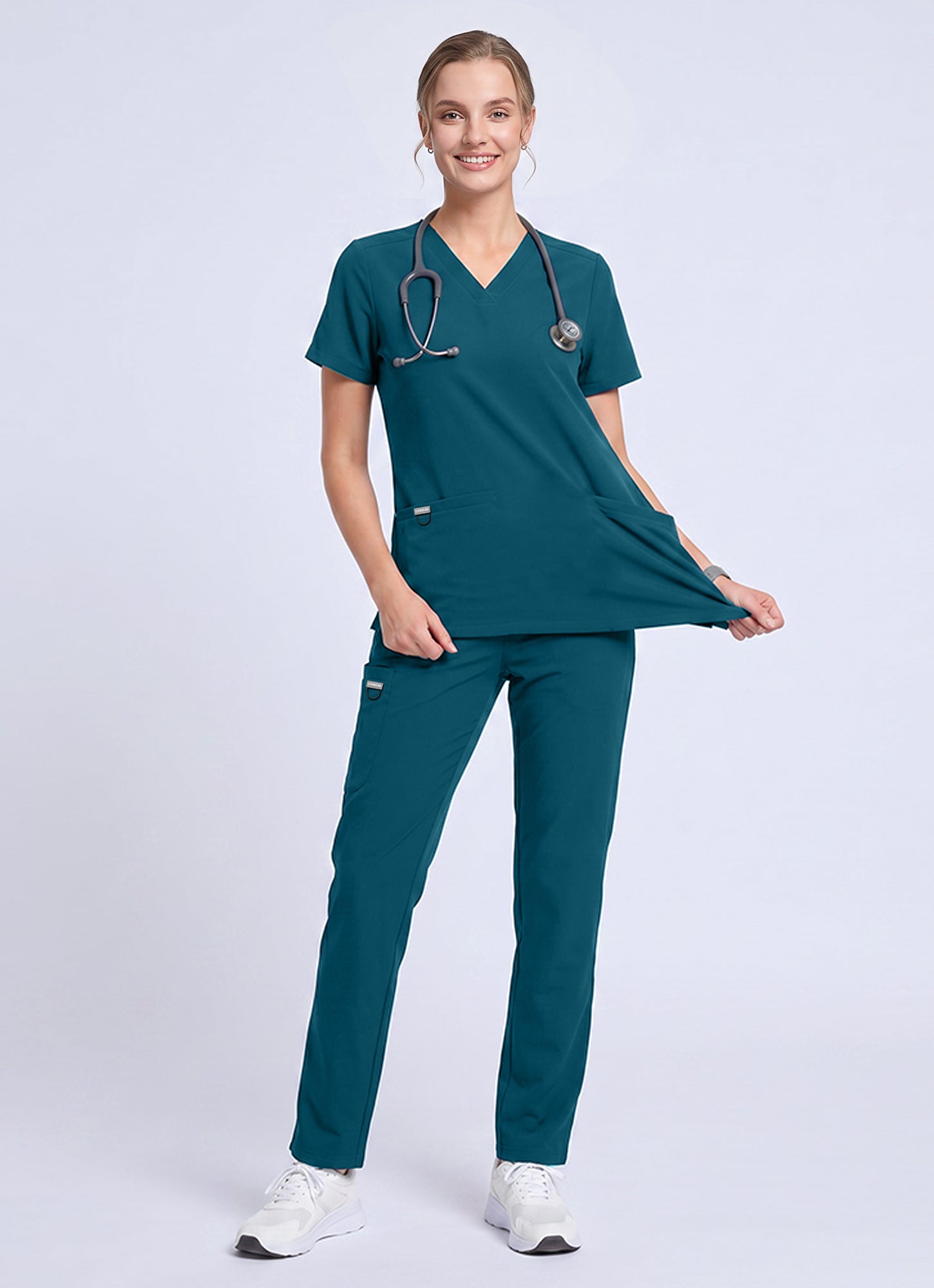 SoftTouch™ 3 Pockets Scrub Top