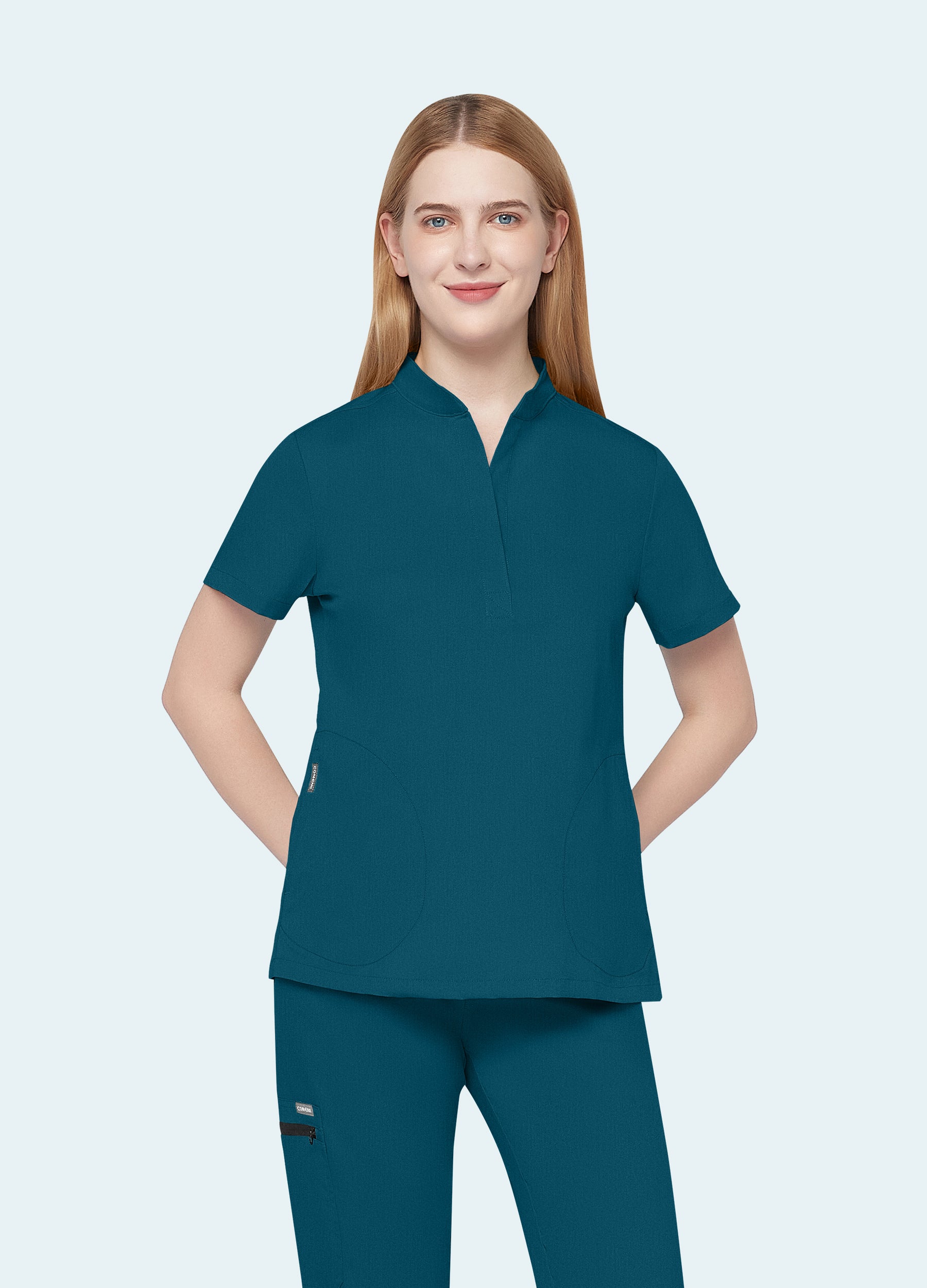 ProEase™ Collar Scrub Top