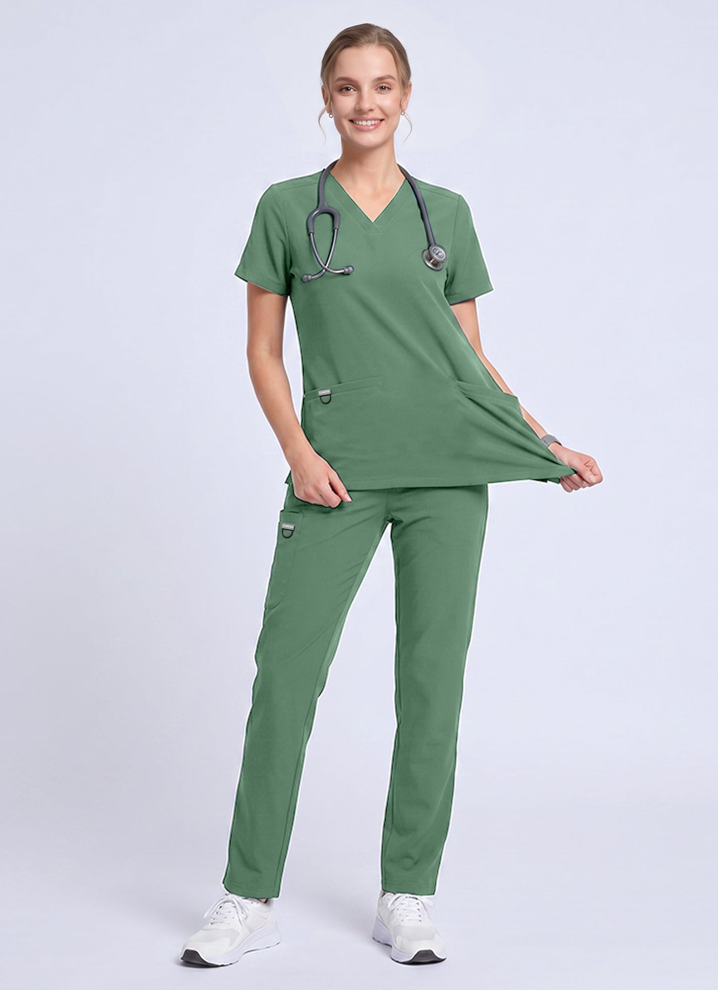 SoftTouch™ 3 Pockets Scrub Top