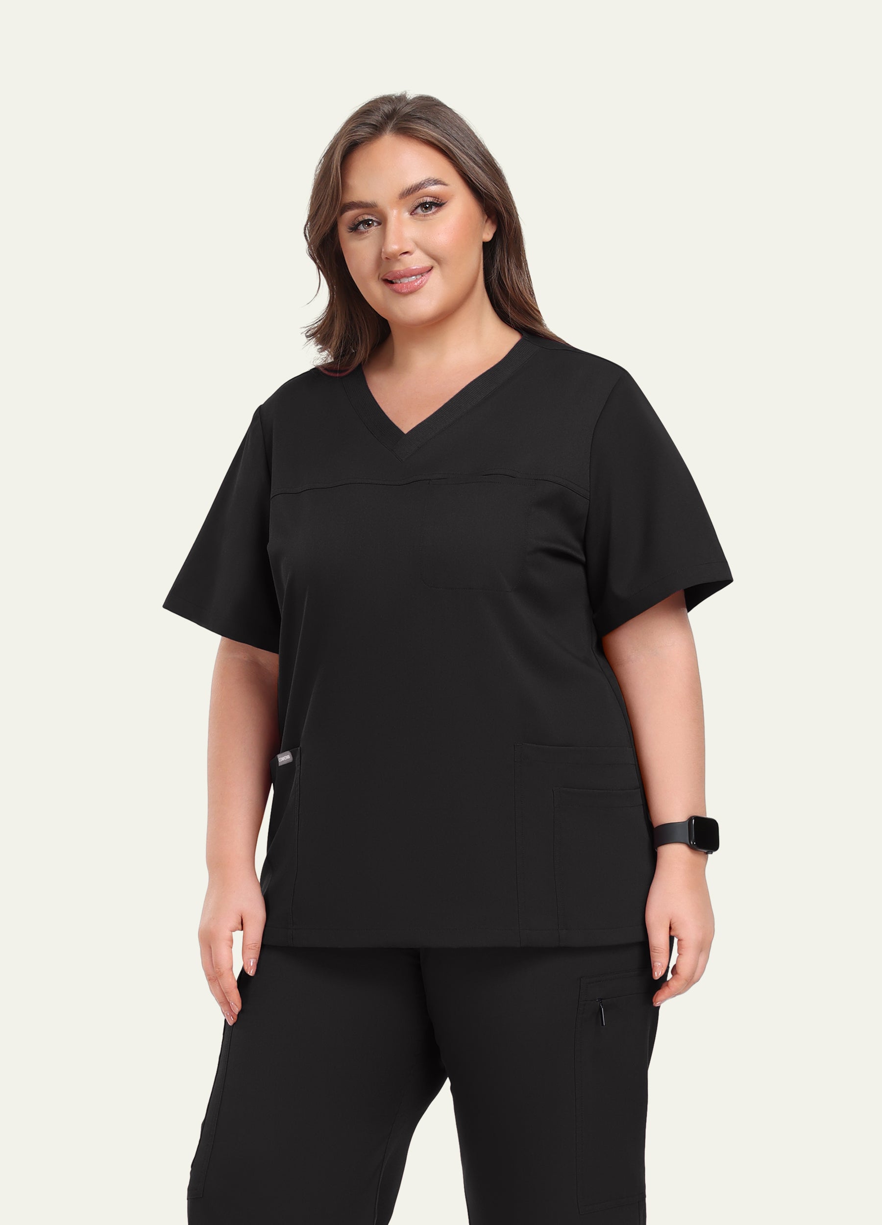 StyleFlex™ Plus Size Scrub Top