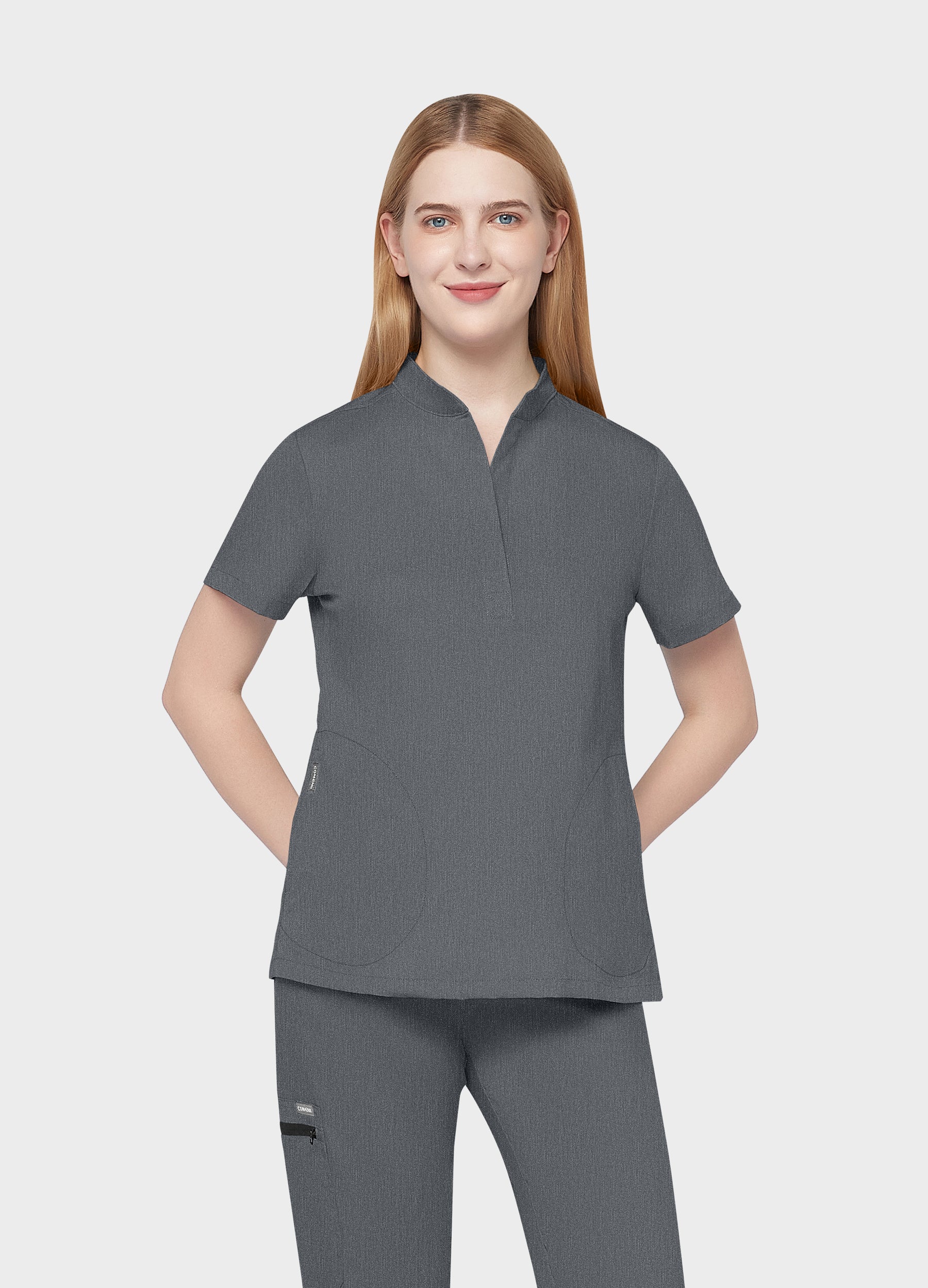 ProEase™ Collar Scrub Top