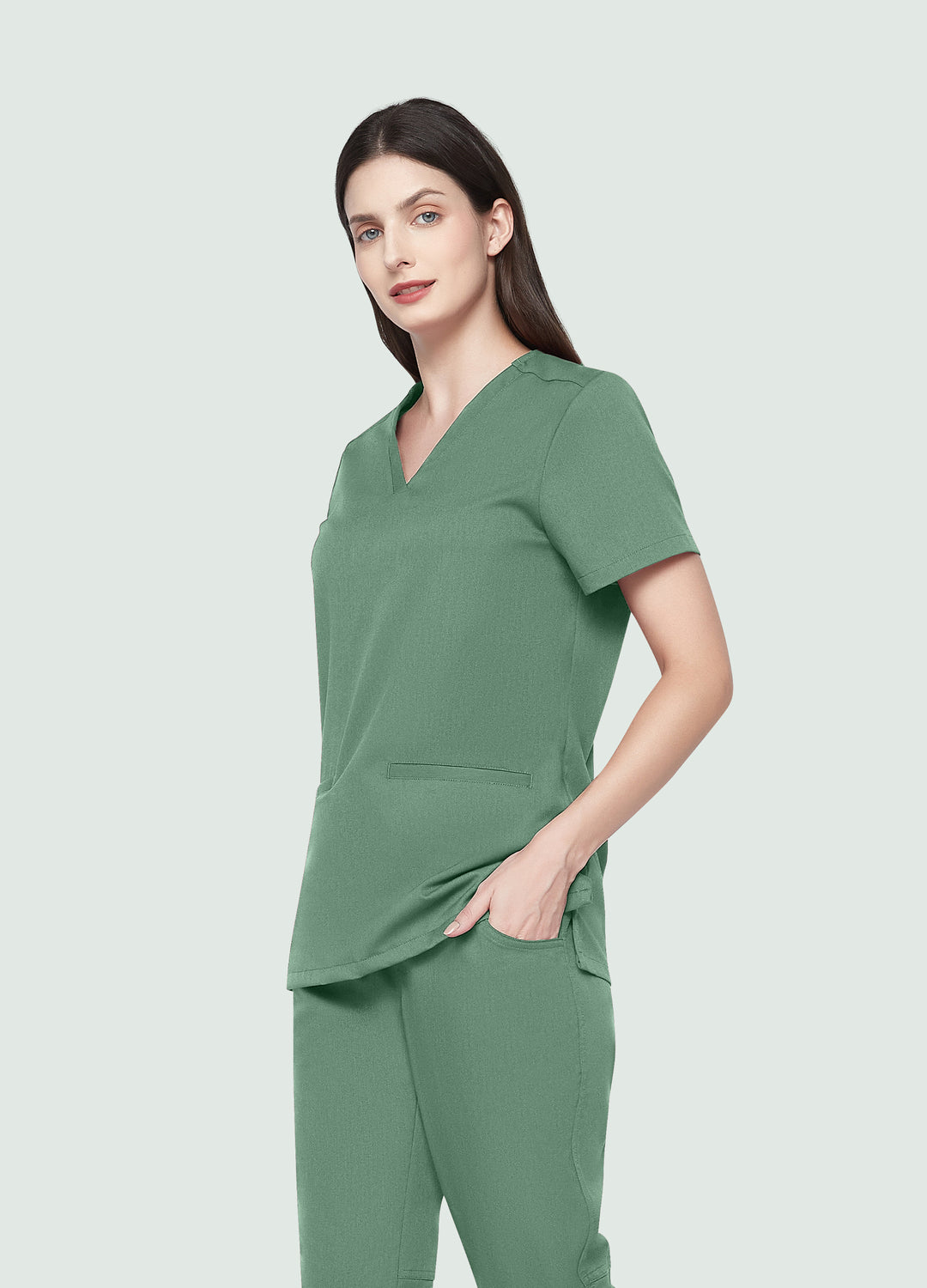 SoftTouch™ Essential Scrub Top – COMENII