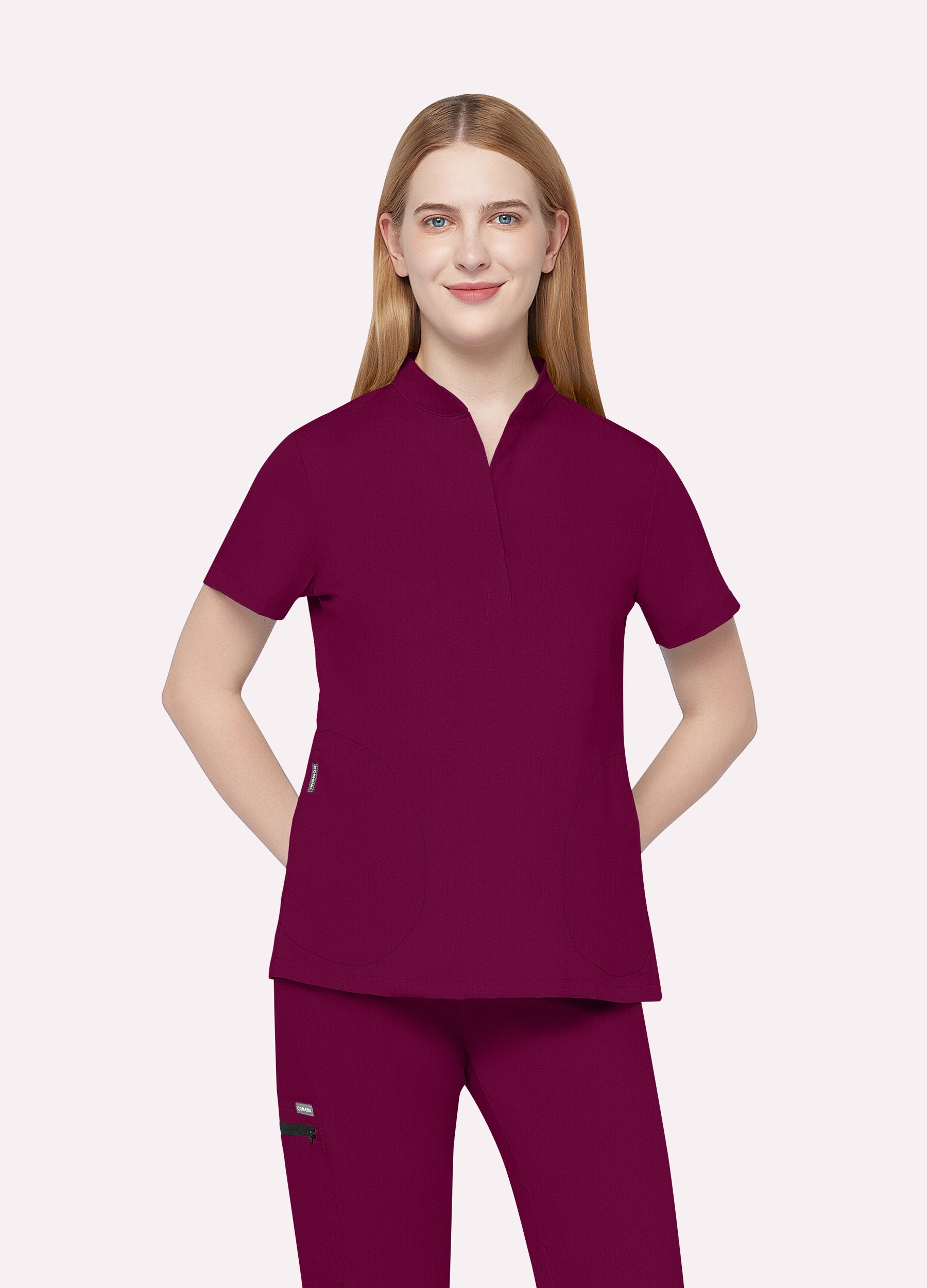 ProEase™ Collar Scrub Top