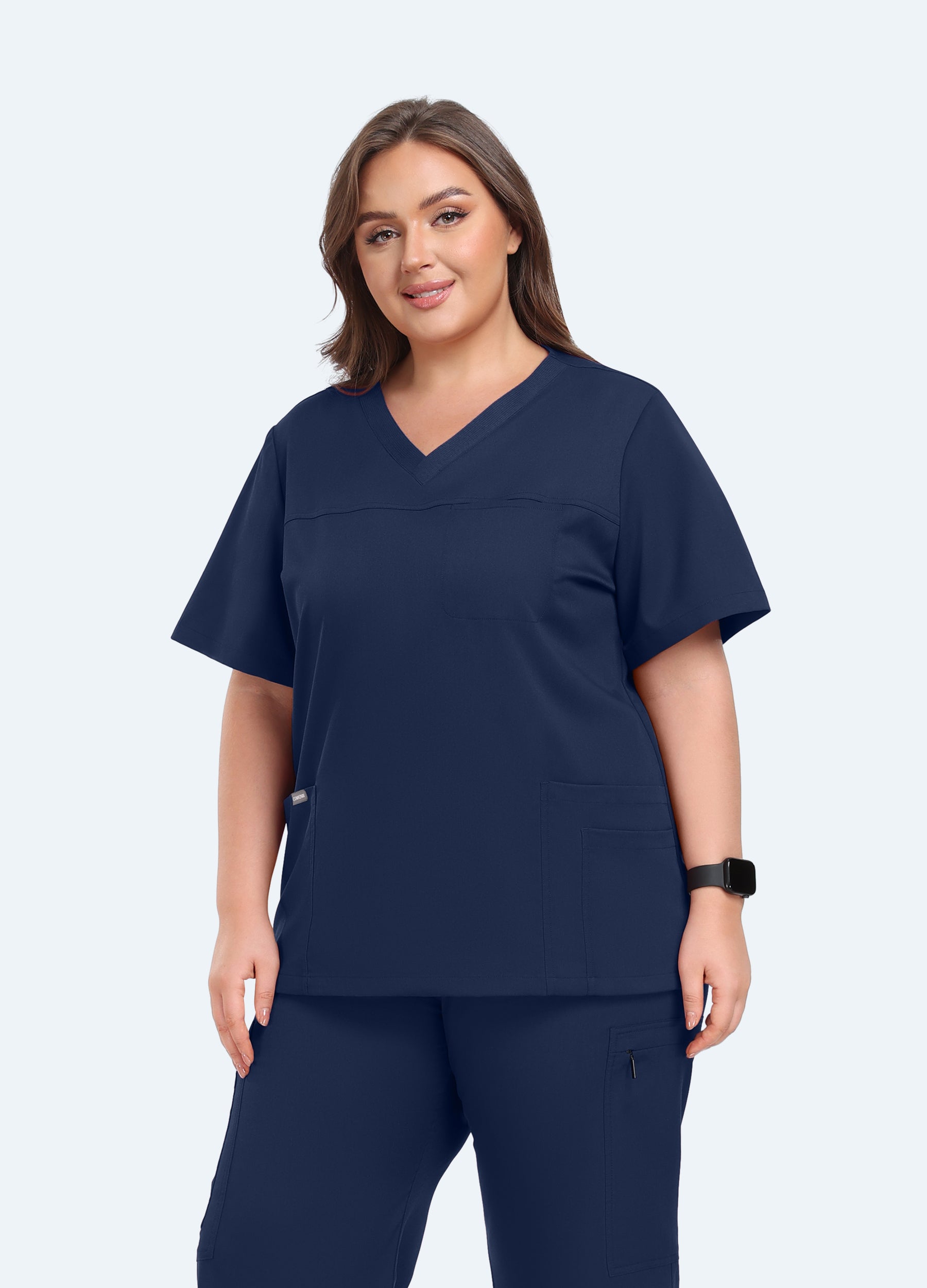 StyleFlex™ Plus Size Scrub Top