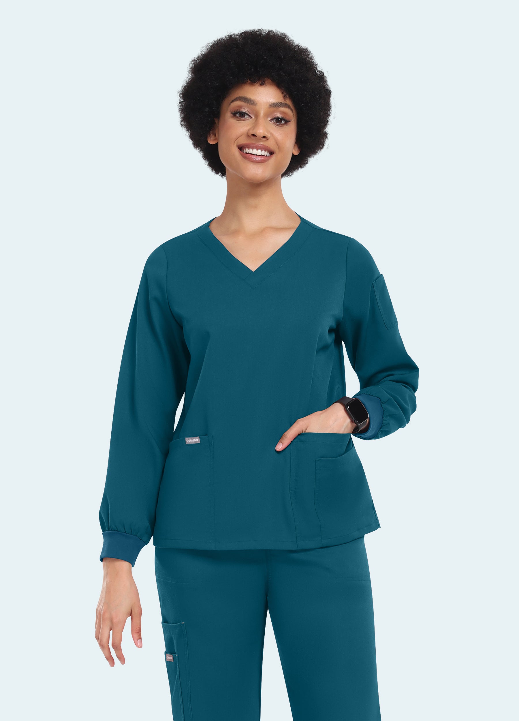 SoftTouch™ Long Sleeve Scrub Top