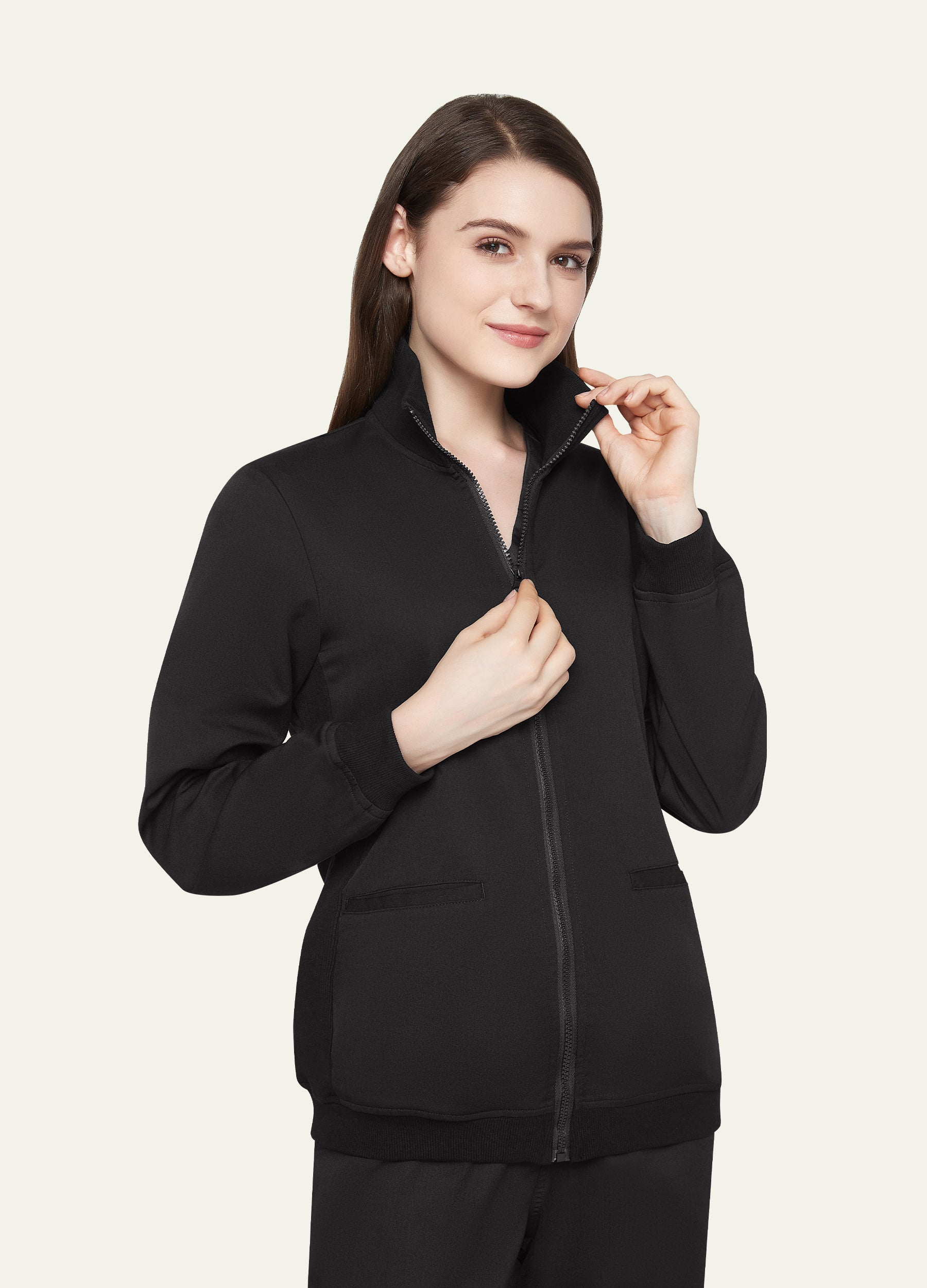 ElegCare™ Zip Up Scrub Jacket